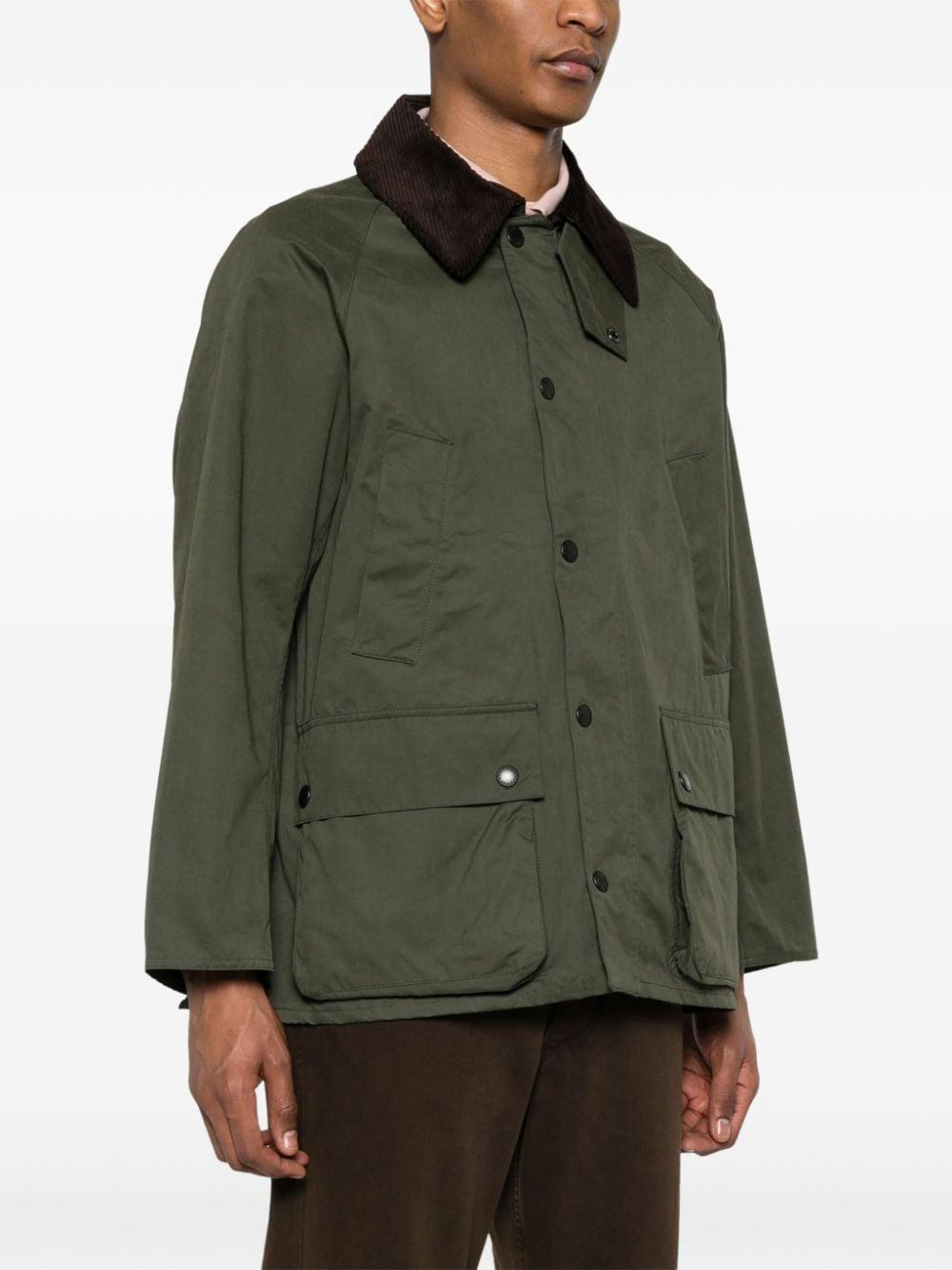 Barbour Os Peached Bedale Wax Jacket in Green for Men | Lyst