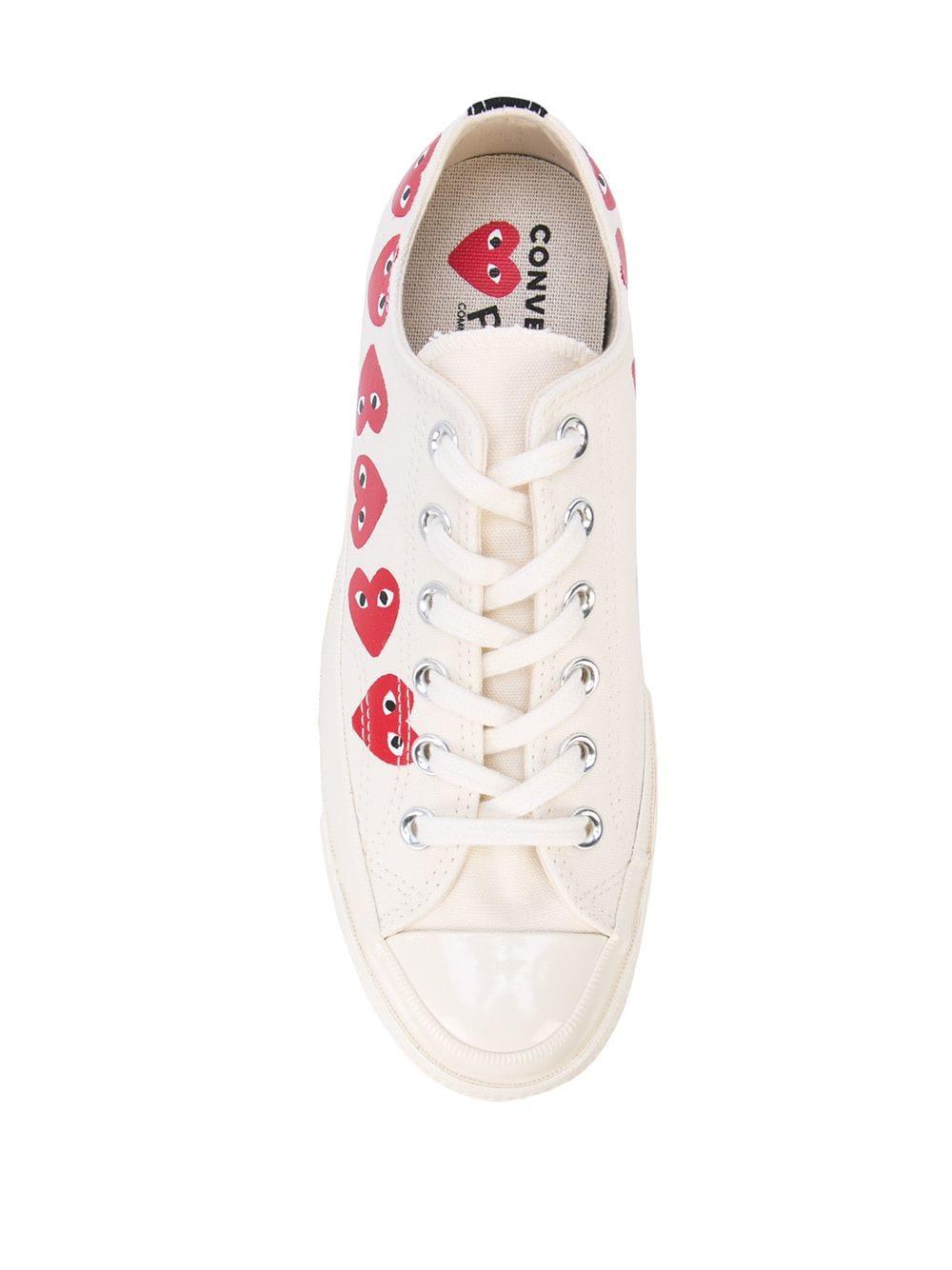 low top heart converse