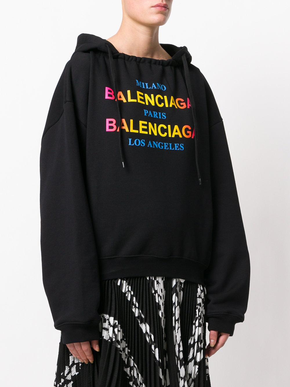 balenciaga printed hoodie
