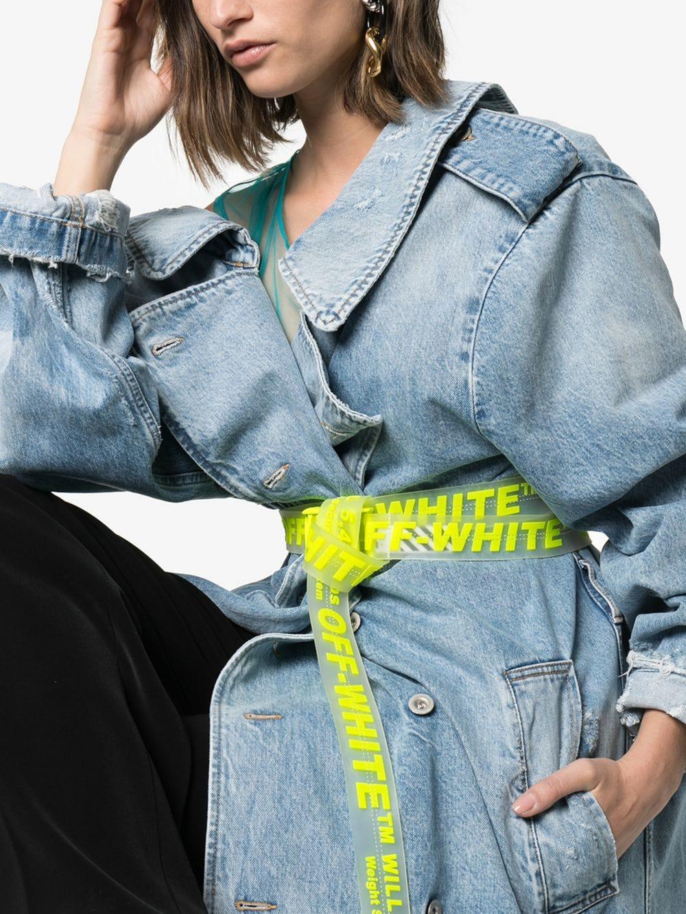Off-White Virgil Abloh Clear Belt in Yellow - Lyst