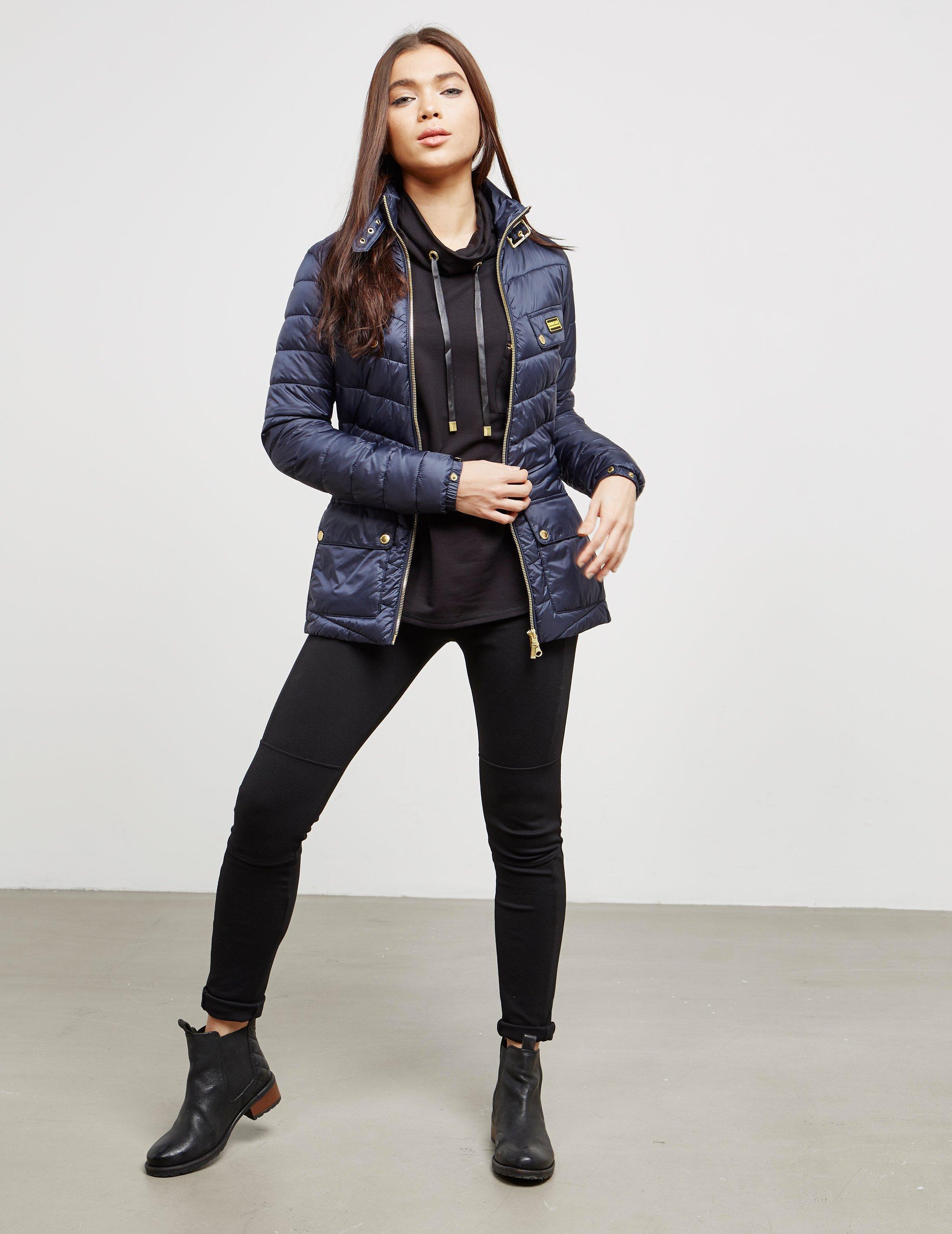Barbour Synthetic Gleann Quilted Jacket Navy Blue - Lyst