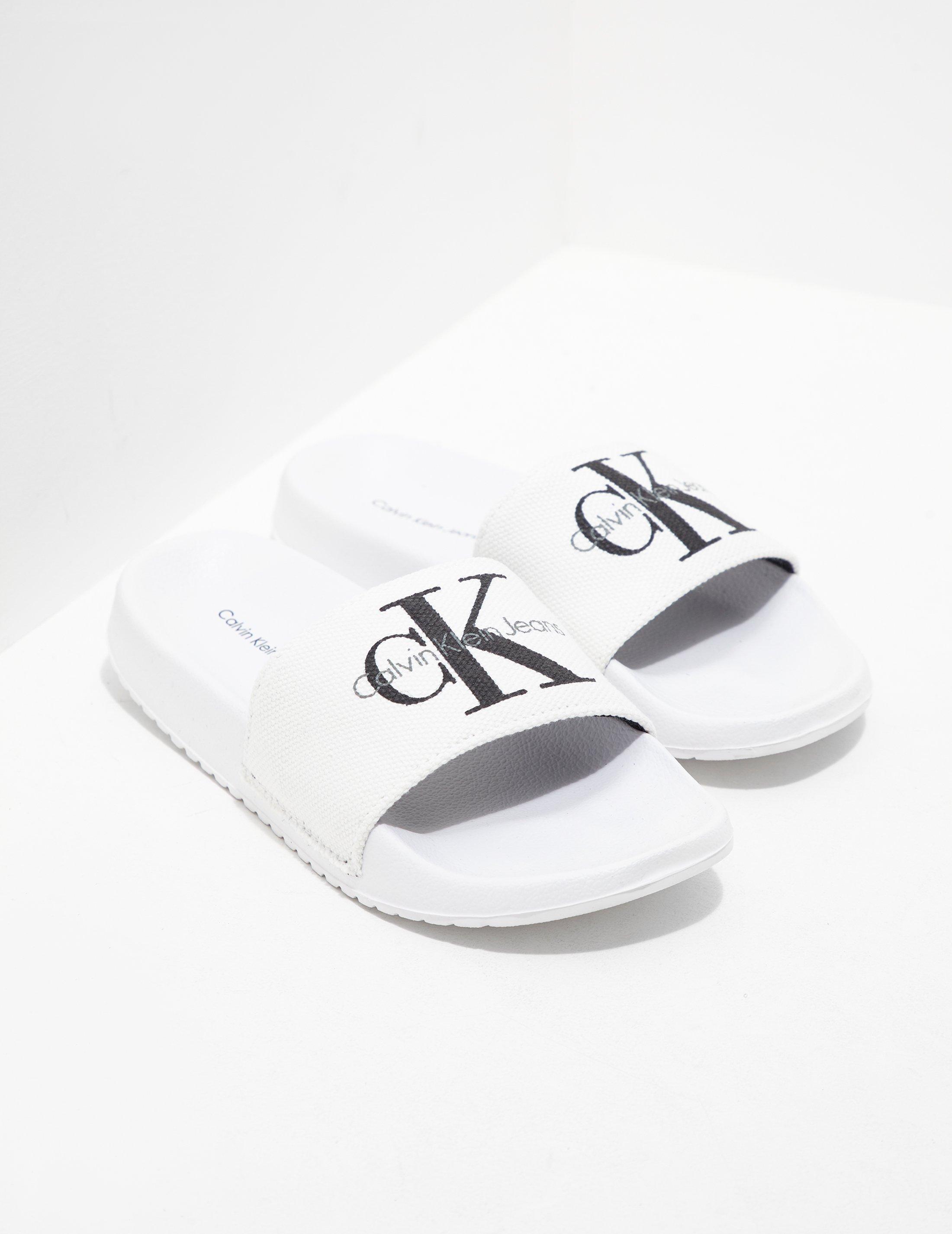 calvin klein chantal sliders black