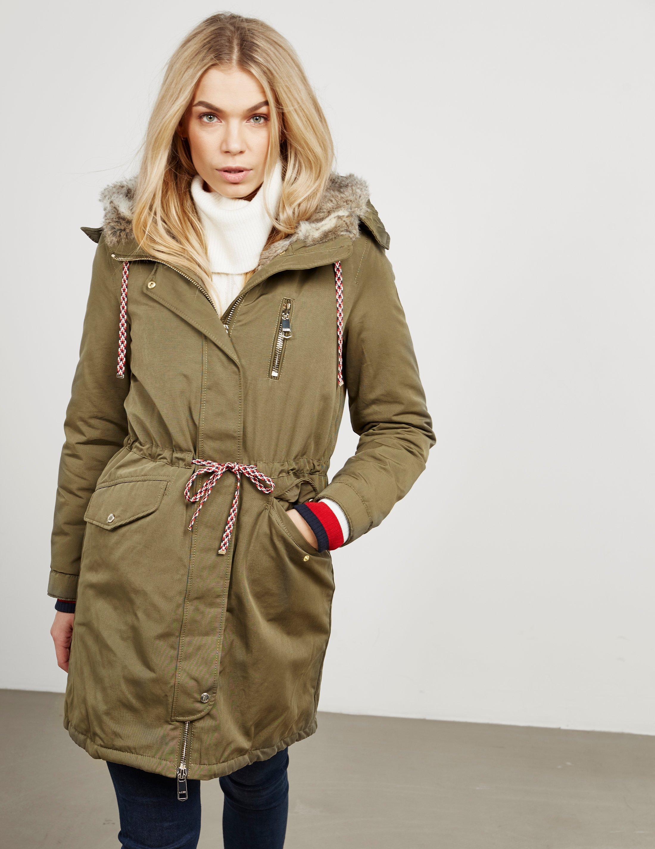 Tommy Hilfiger Womens Cynthia Padded Parka - Online Exclusive Green - Lyst