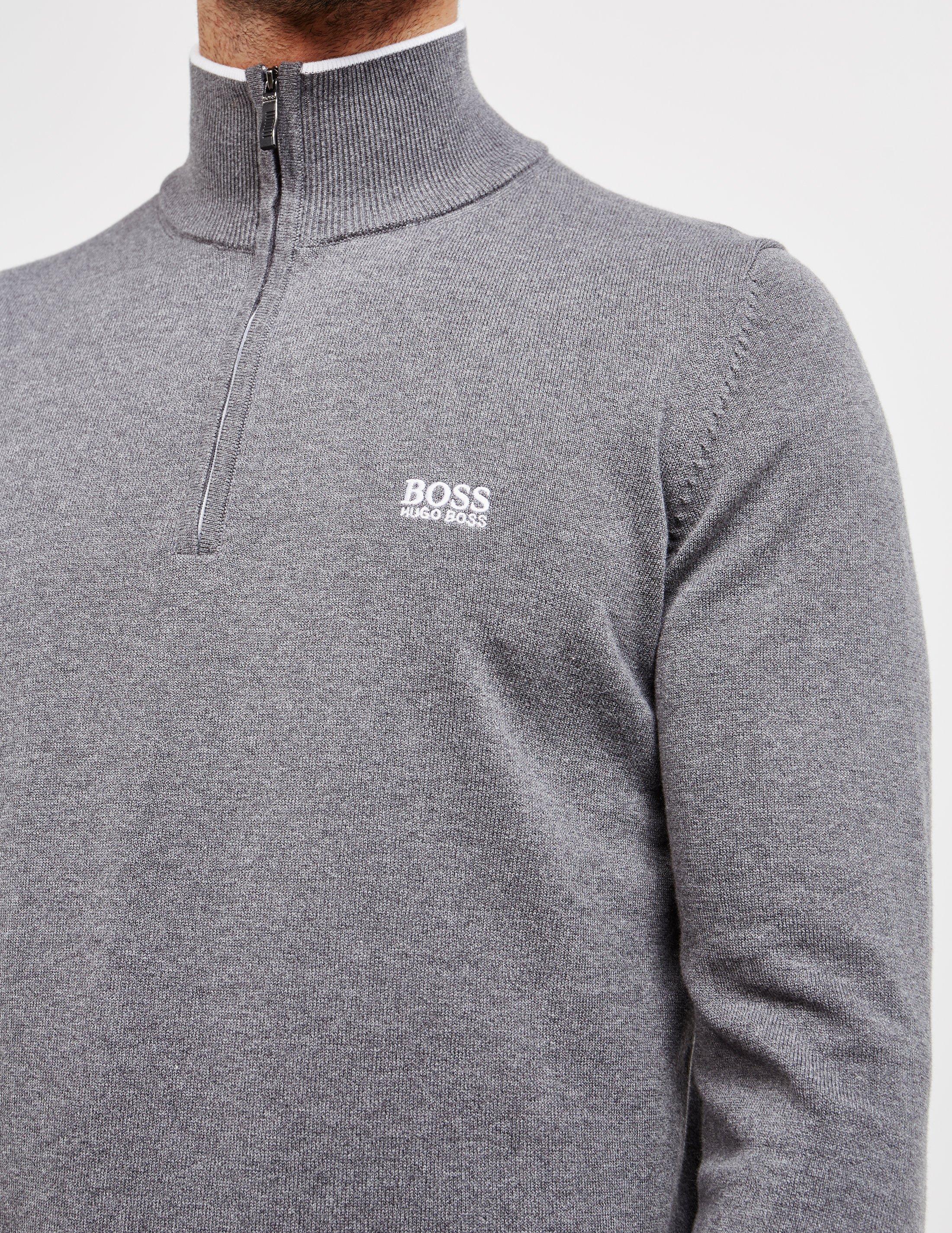 boss zimex half zip sweater