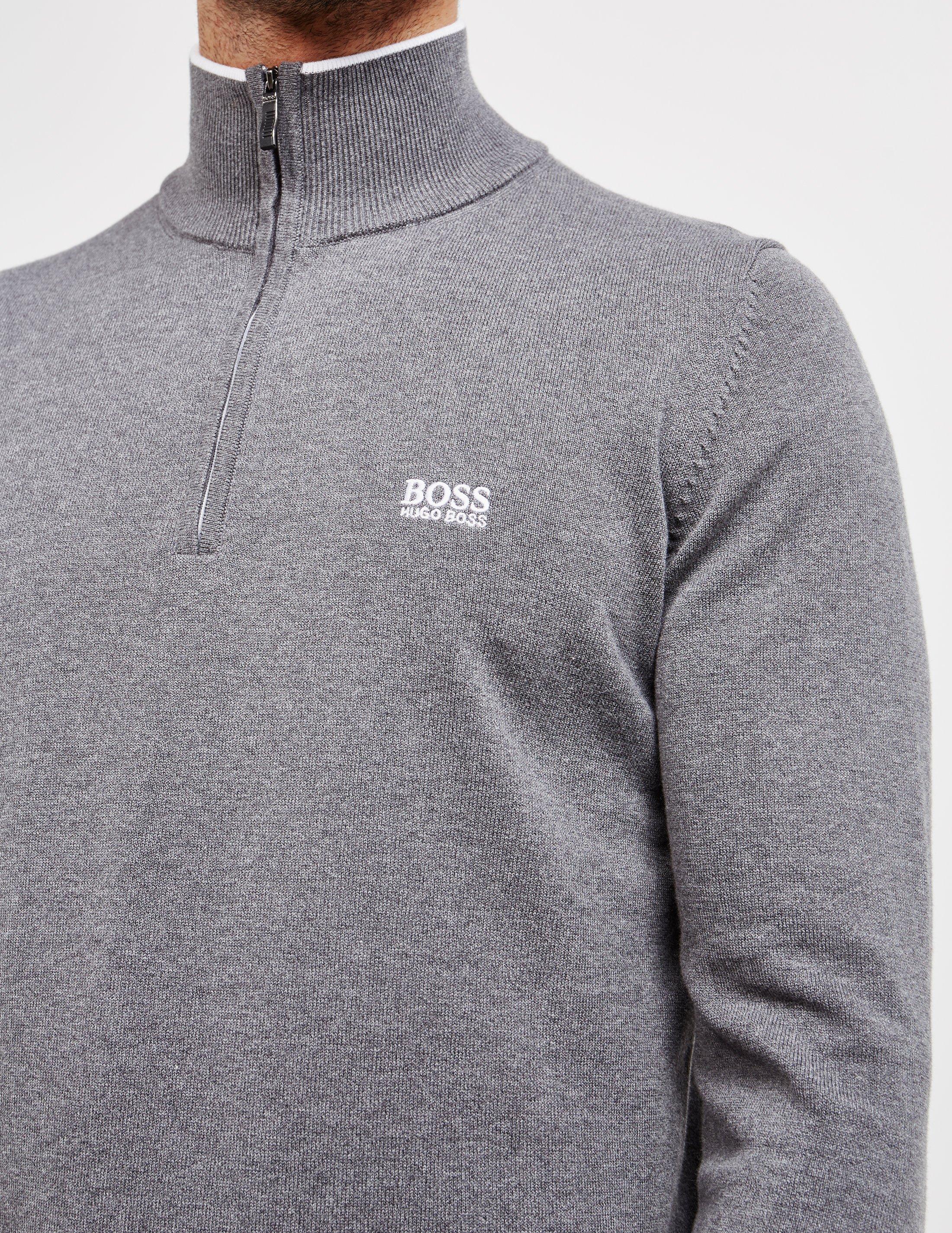 boss zimex half zip knit