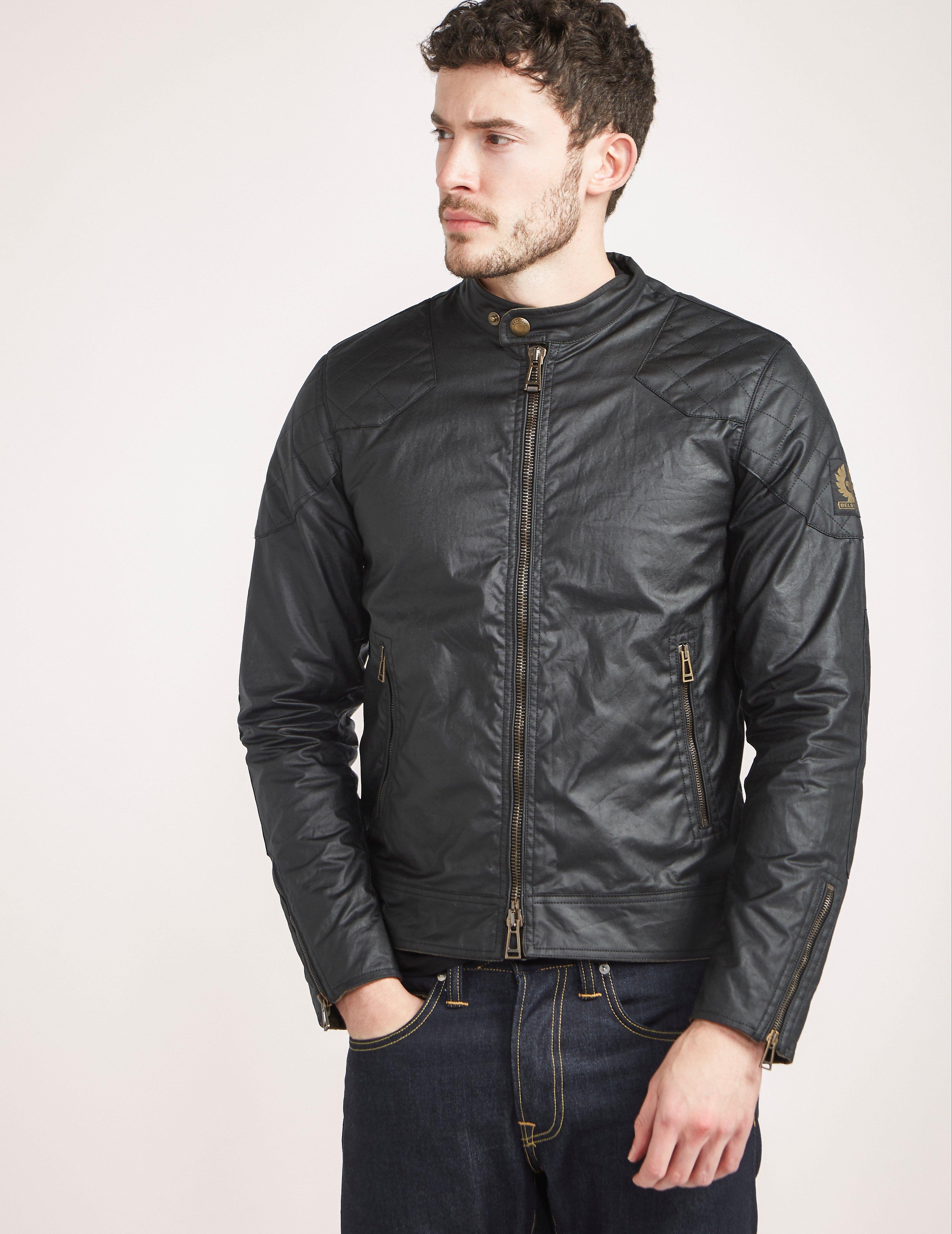 Belstaff Leather Outlaw Jacket in Black for Men - Lyst