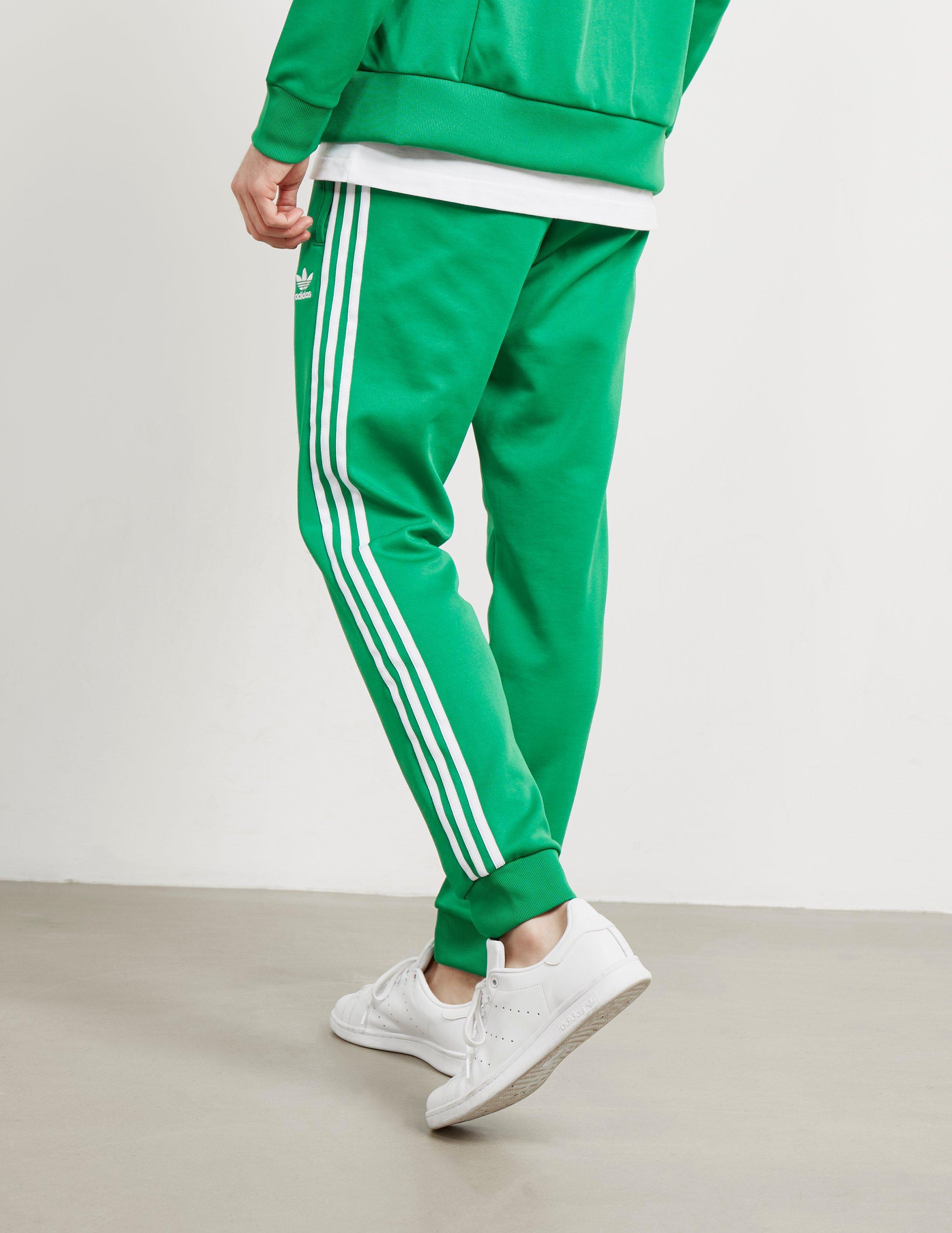 adidas Originals Mens Superstar Track Pants Green for Men | Lyst