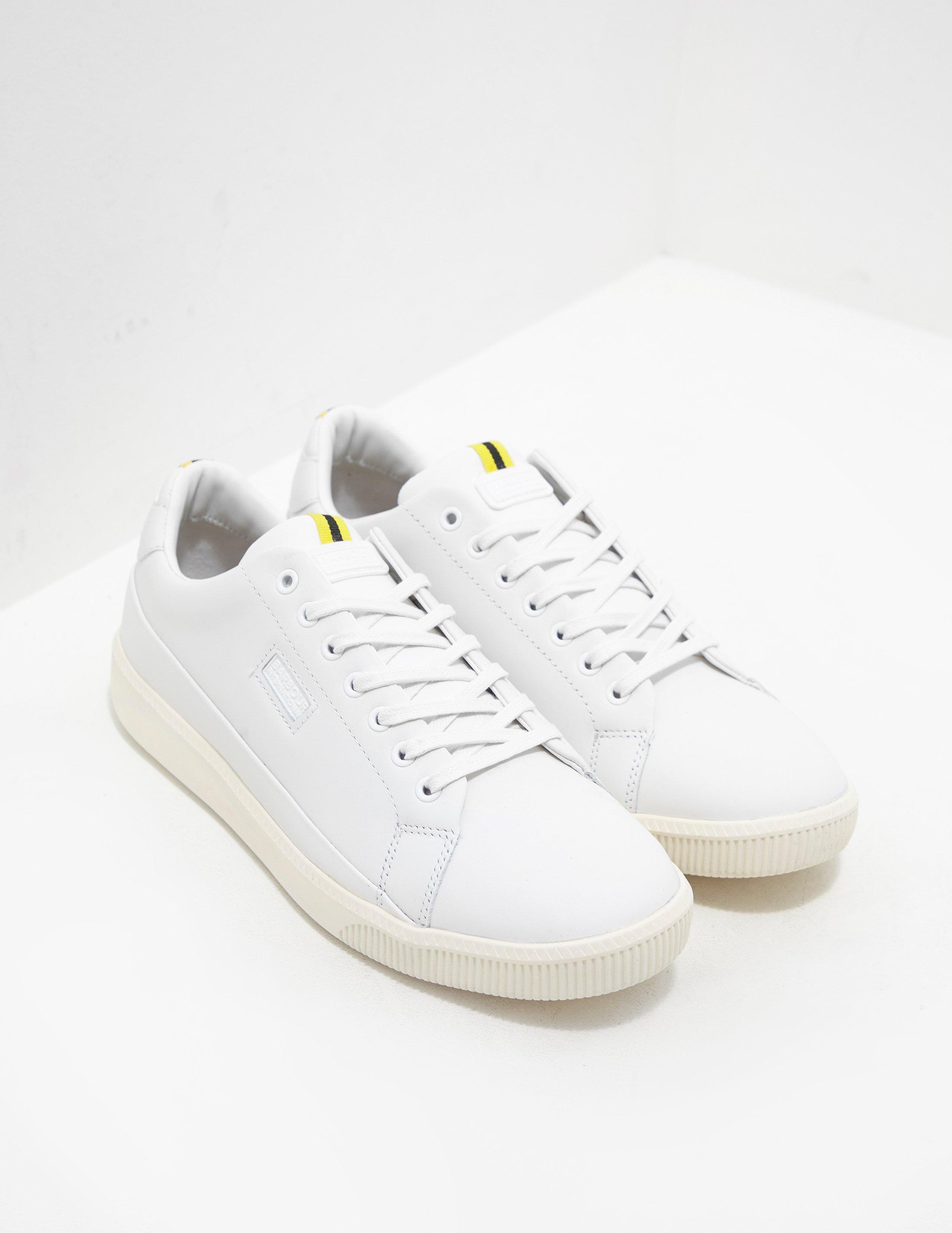 Barbour Leather Cram Trainer White for 