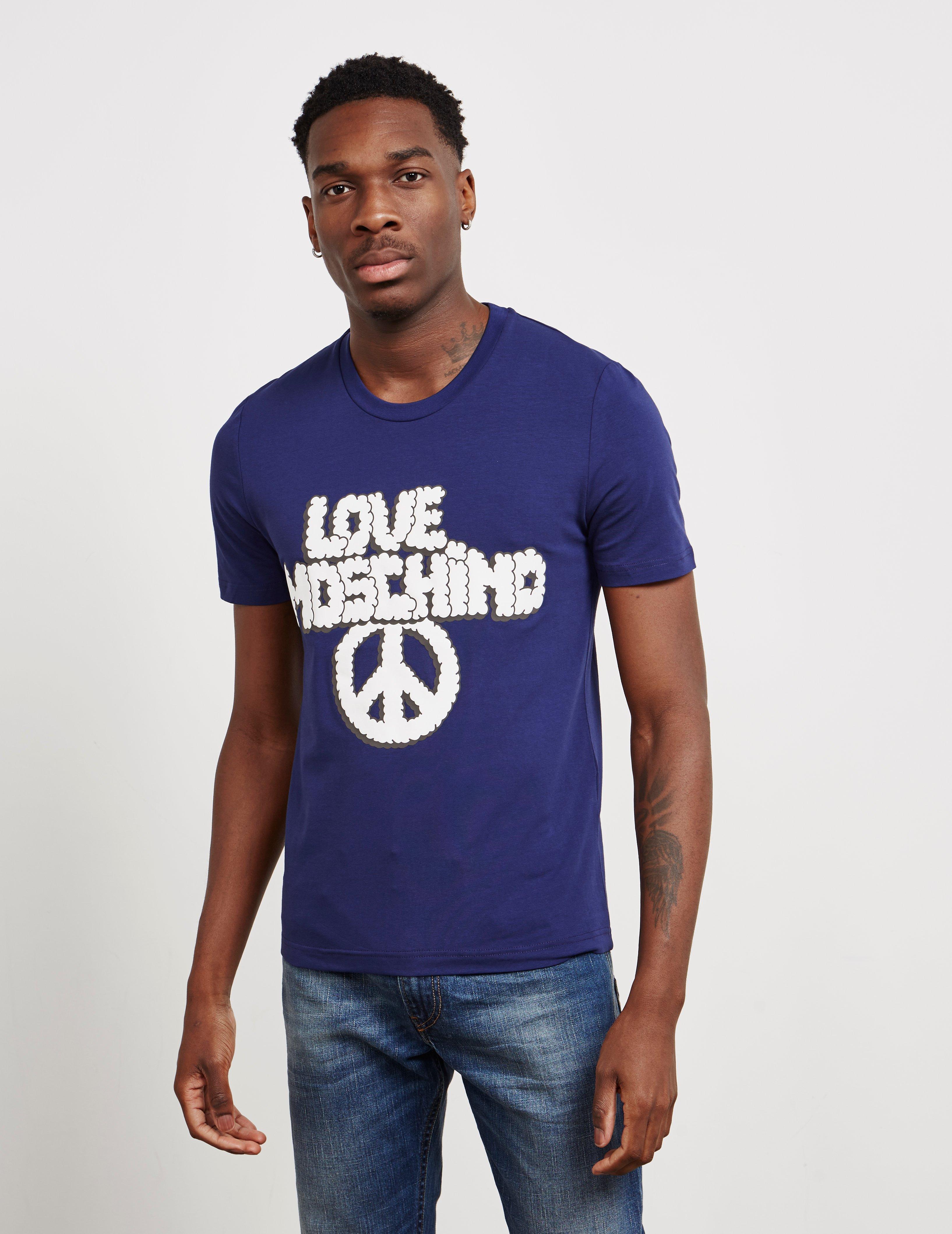 Cloud Logo Short Sleeve T-shirt Blue 