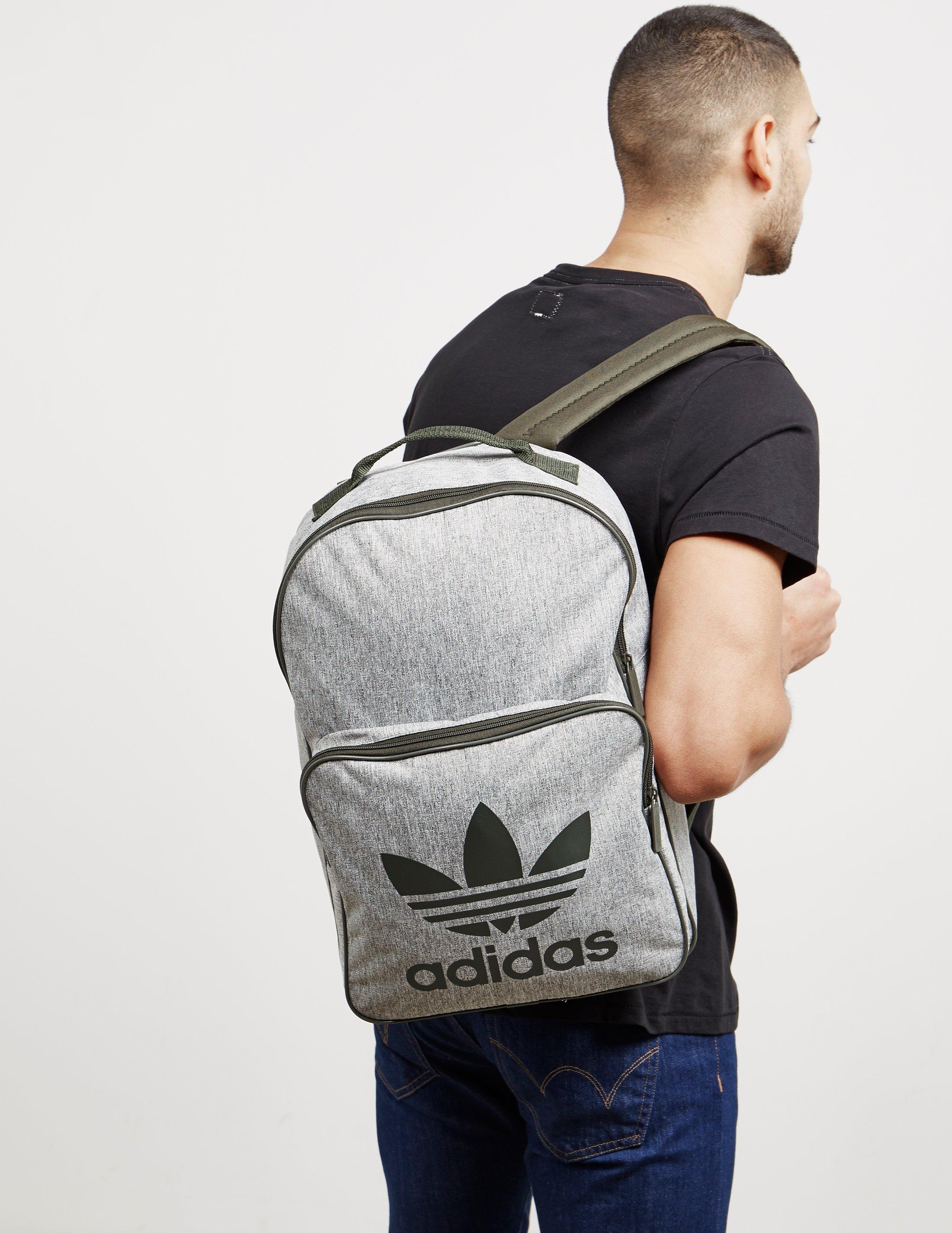 adidas trefoil backpack grey