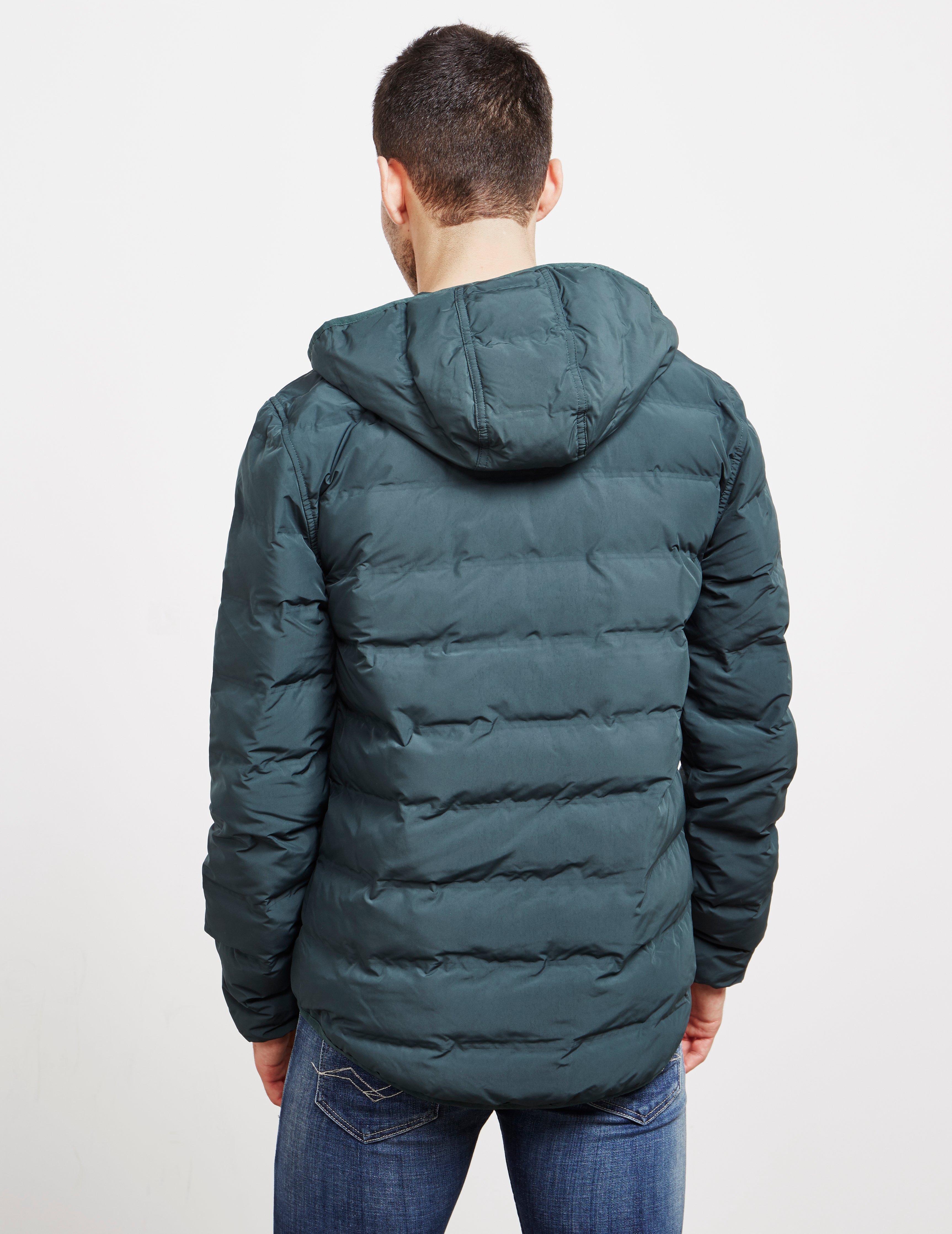 Fred Perry Hooded Puffer Jacket In Green Sale, 58% OFF |  www.ingeniovirtual.com
