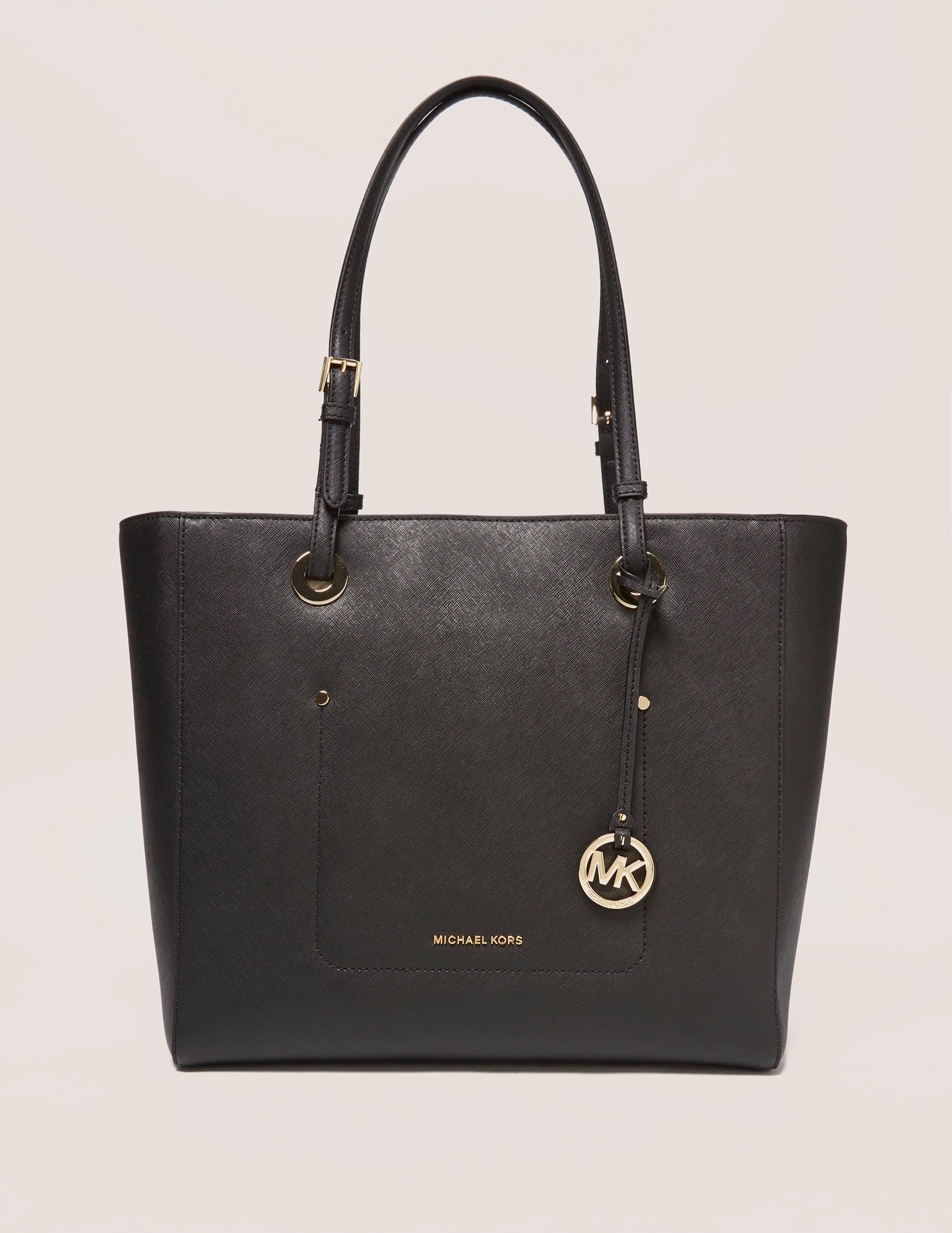 Michael Kors Leather Walsh Large Tote in Black - Lyst