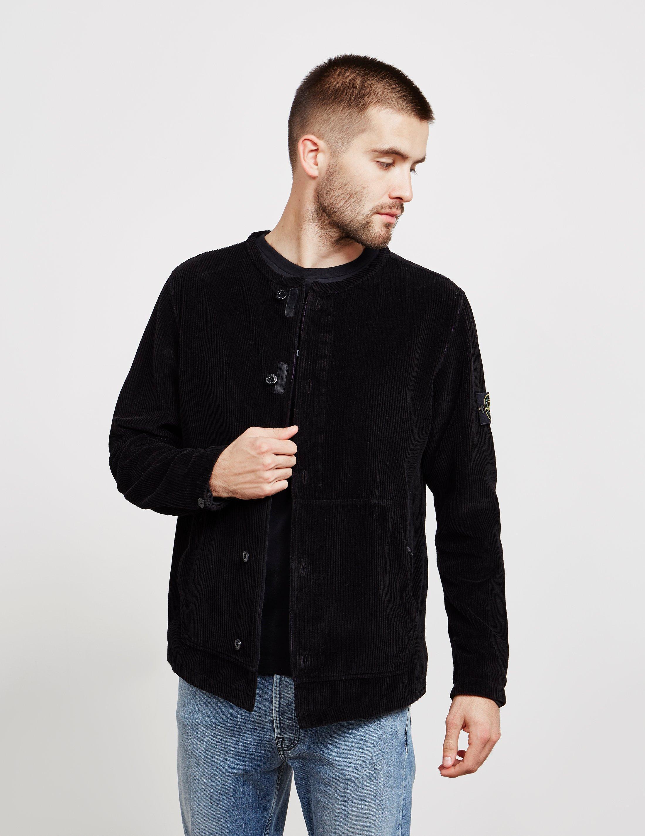 Stone Island Mens Corduroy Shirt Black For Men Lyst