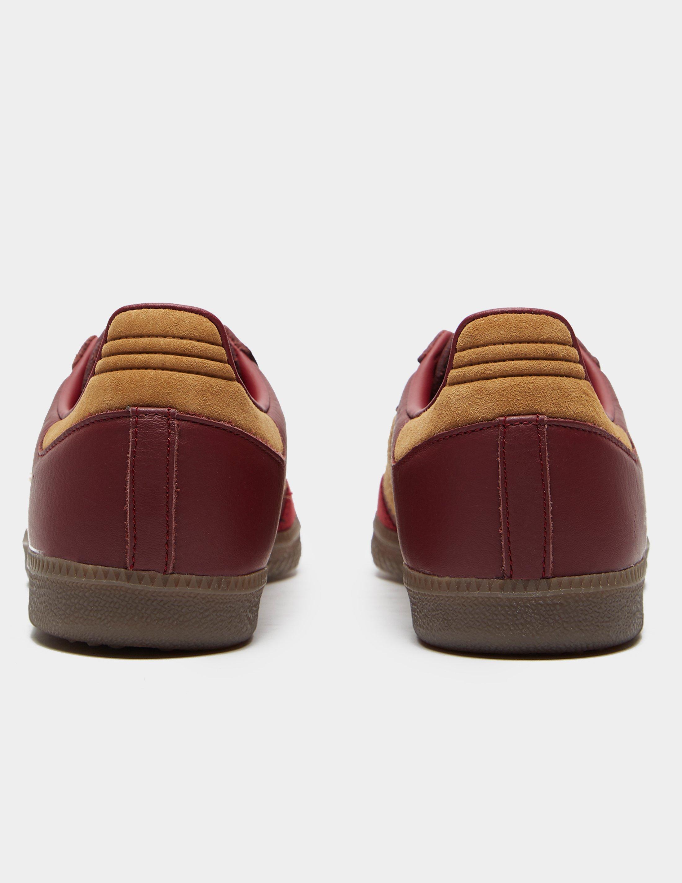 adidas Originals Leather Samba Og Burgundy/beige for Men | Lyst