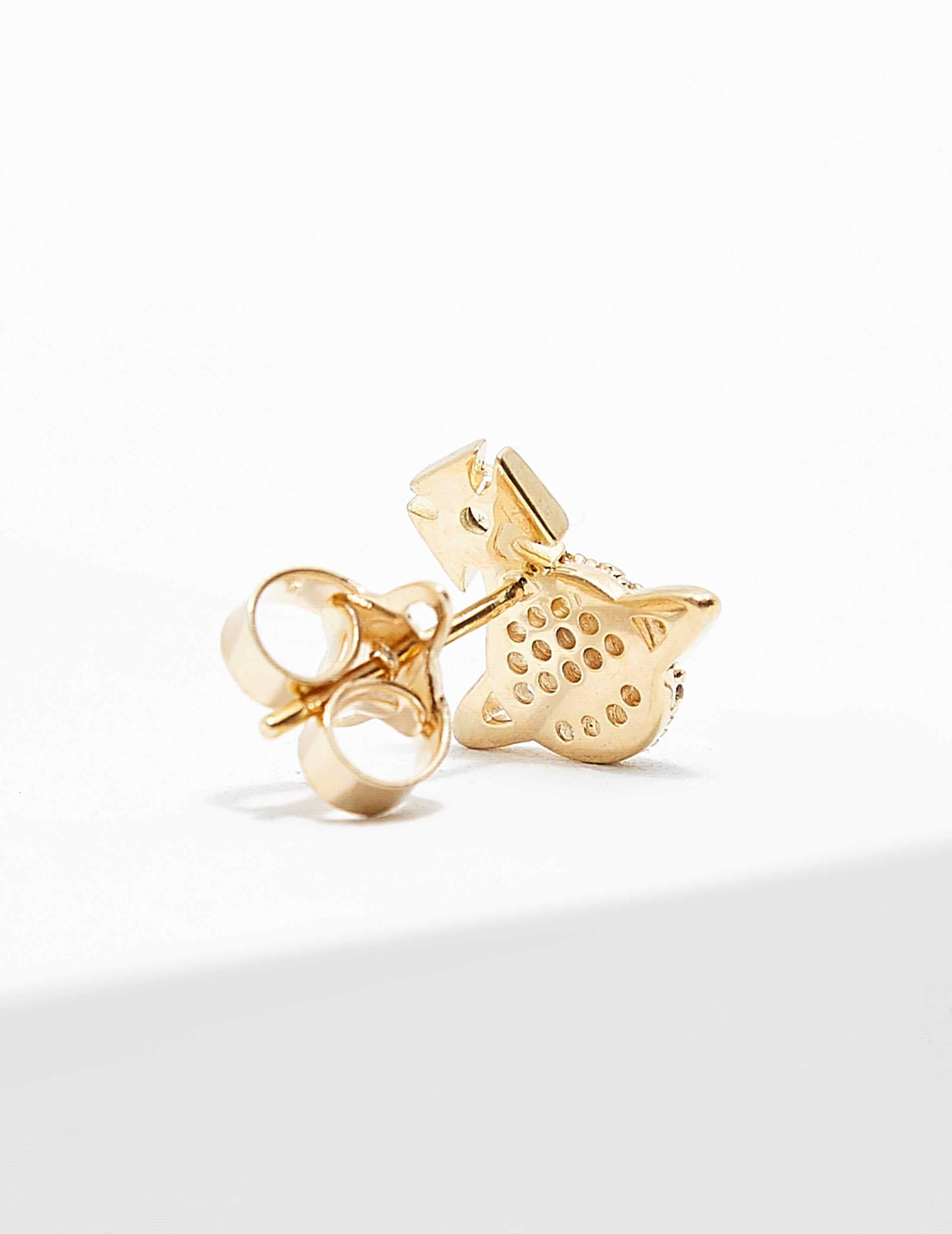 Vivienne Westwood Womens Tamia Stud Earrings Gold/peridot in Metallic
