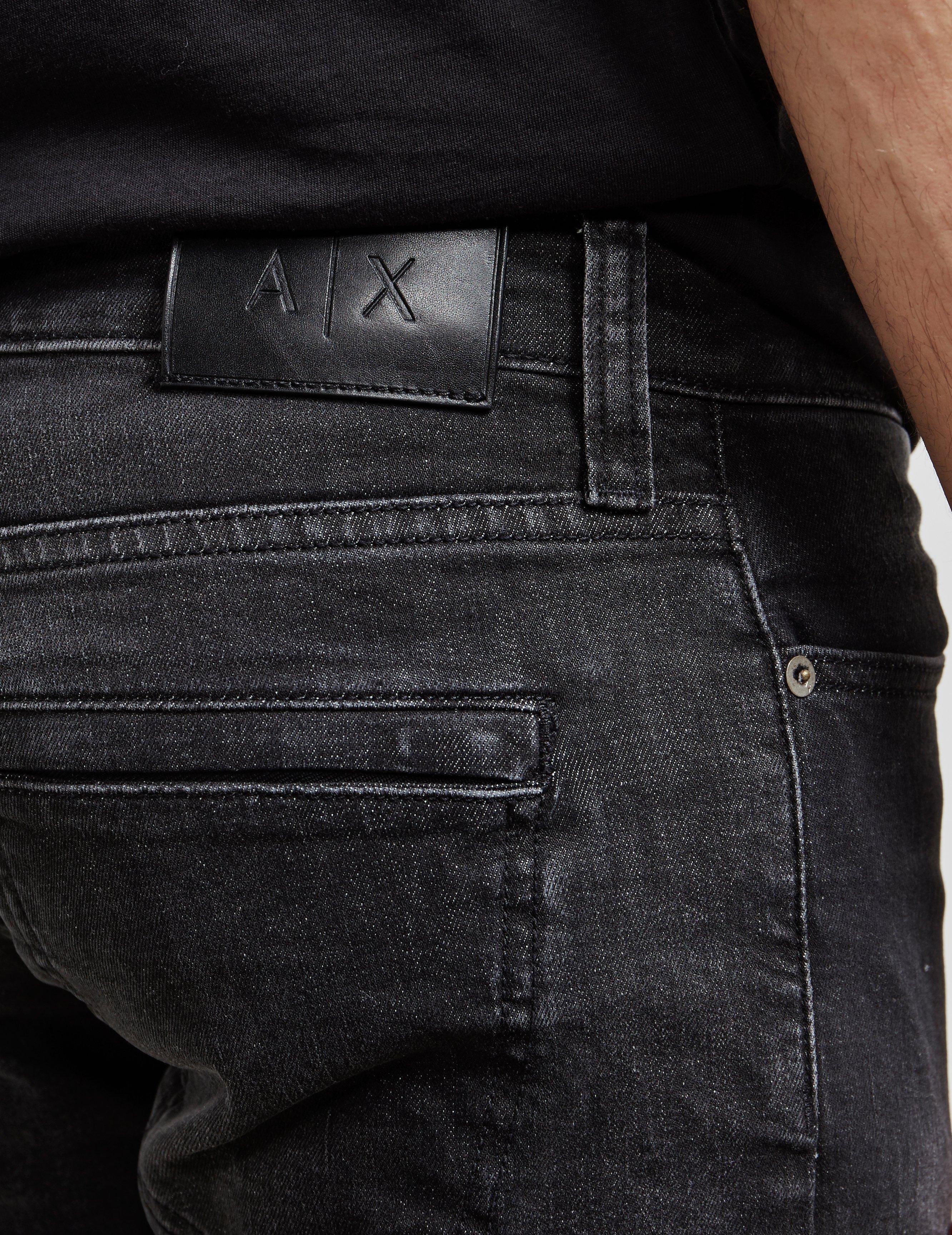 armani exchange biker jeans