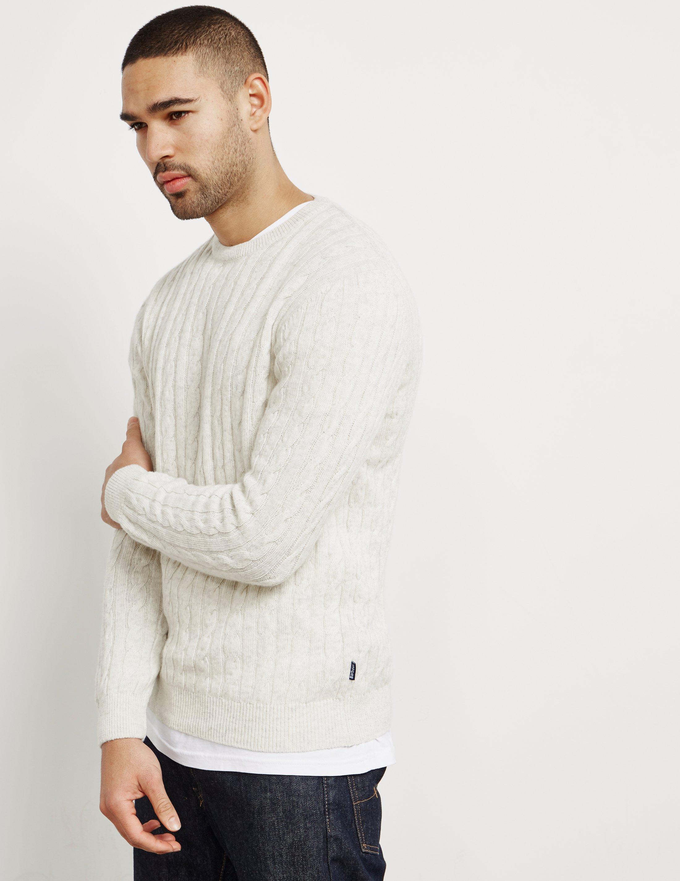 barbour sanda cable knit jumper