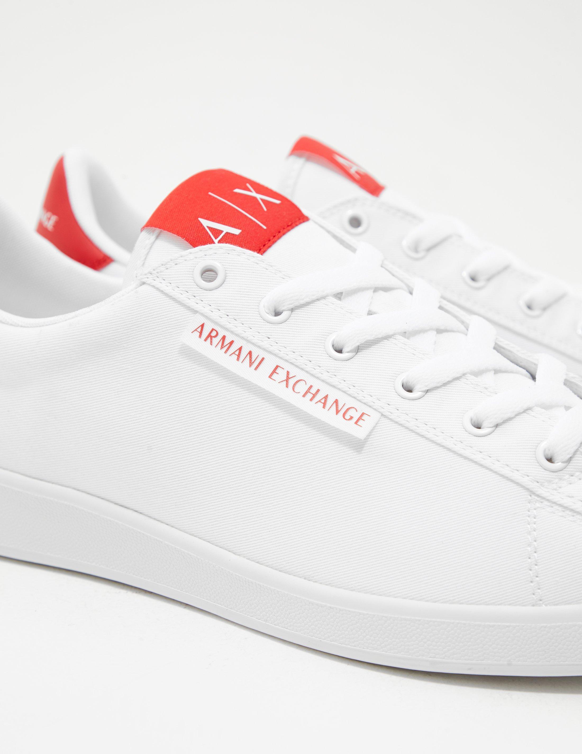 armani exchange canvas trainers