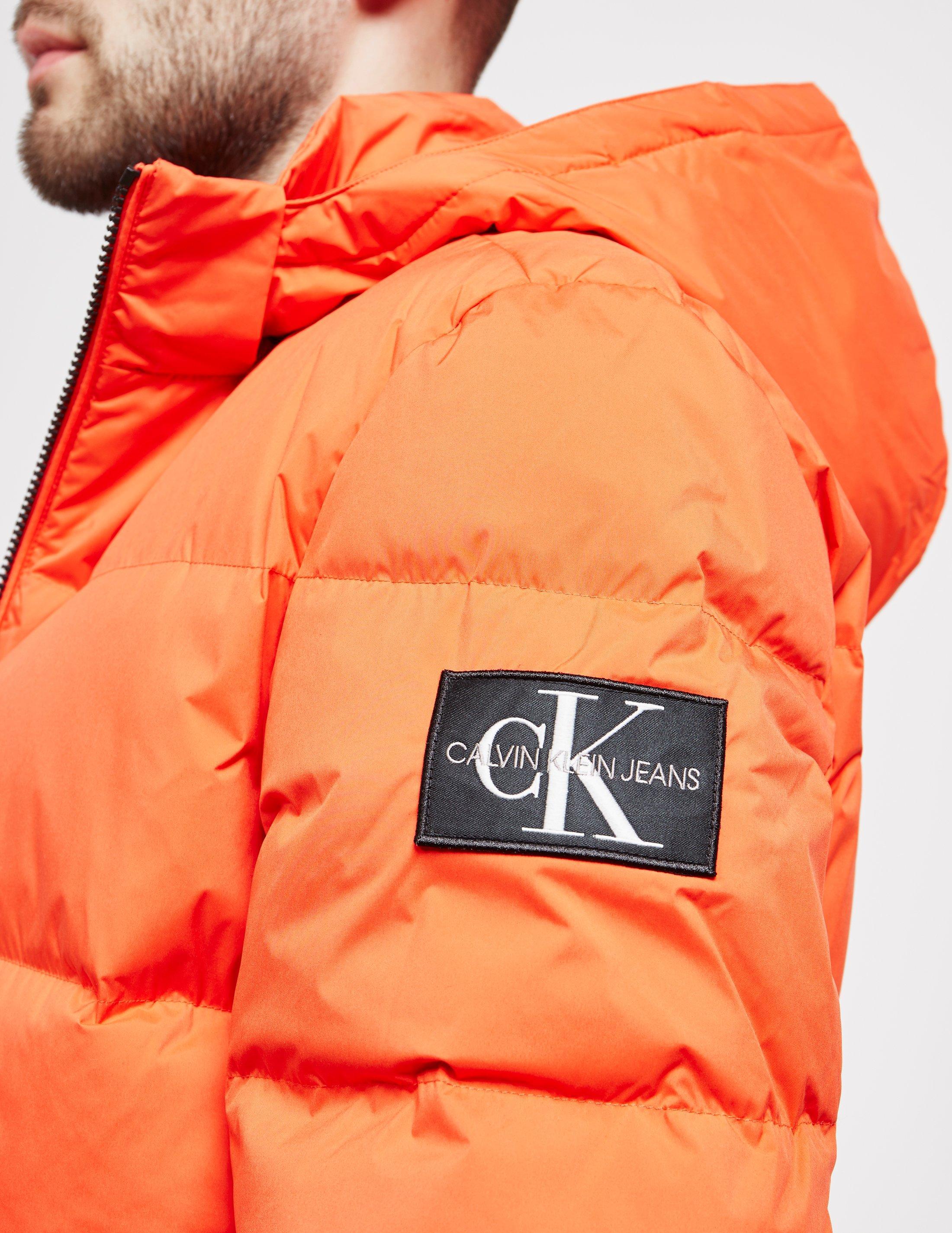 calvin klein orange jacket