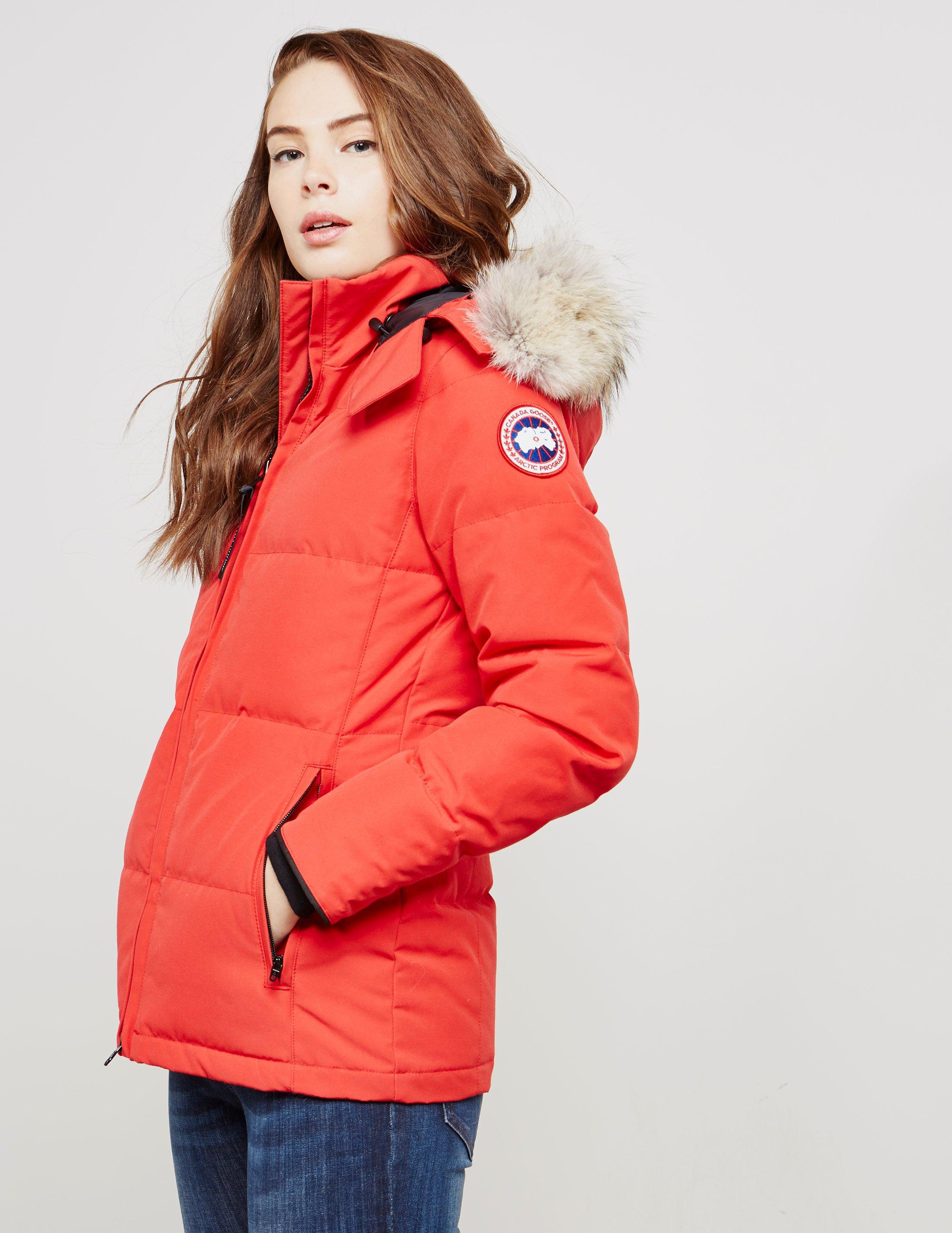 Canada Goose Goose Womens Chelsea Parka Jacket Red - Lyst