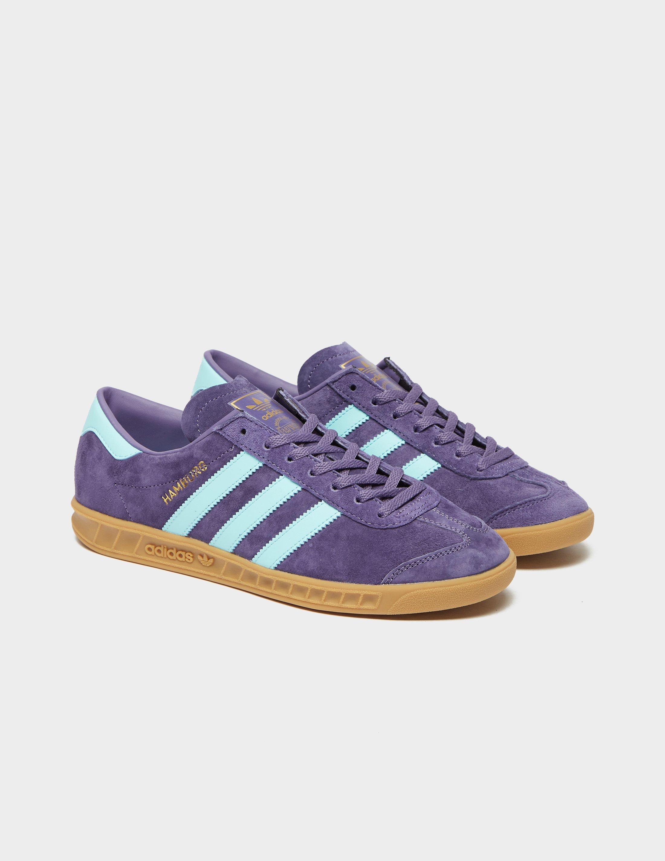 adidas Originals Suede Hamburg Purple/blue for Men - Lyst