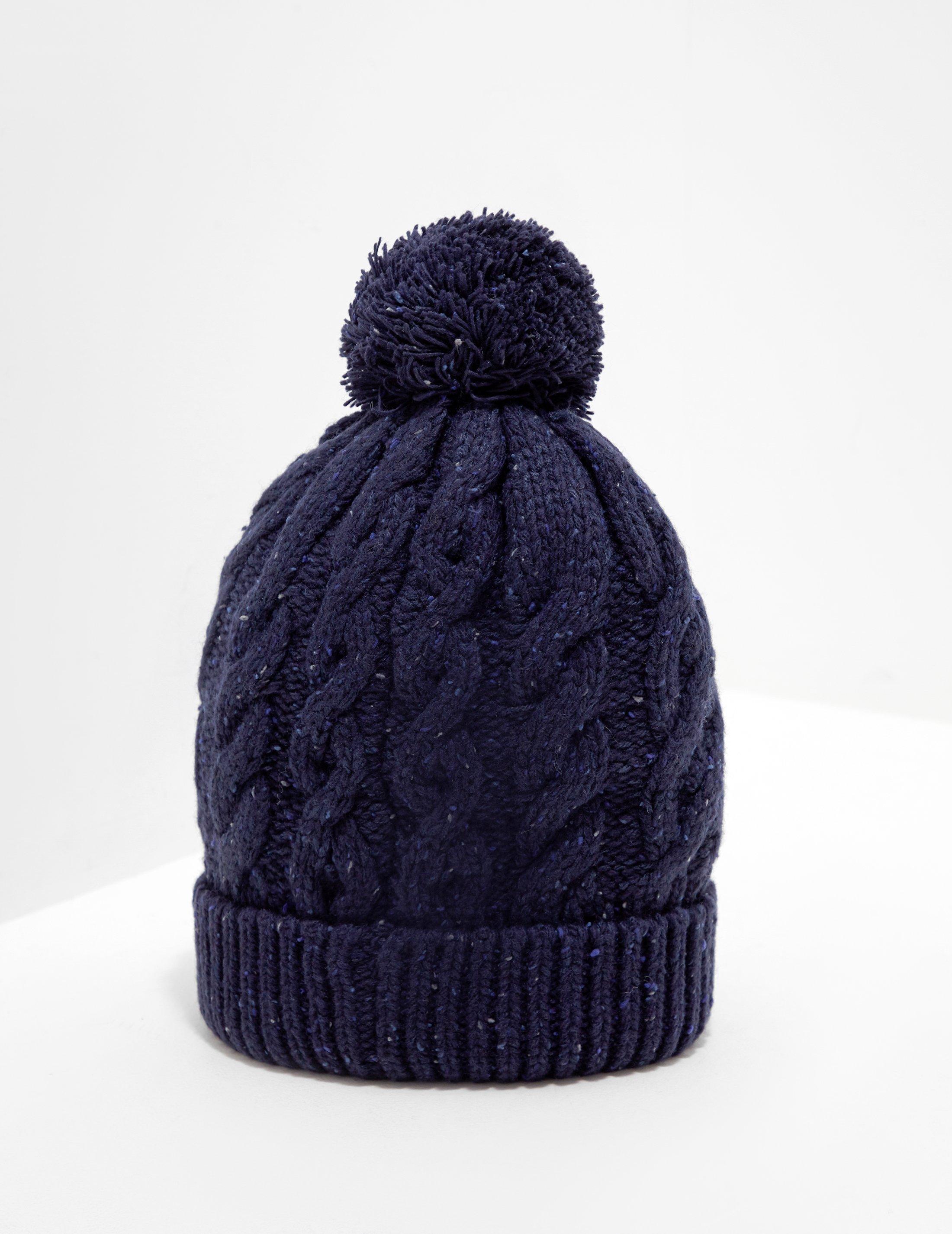 mens barbour bobble hat