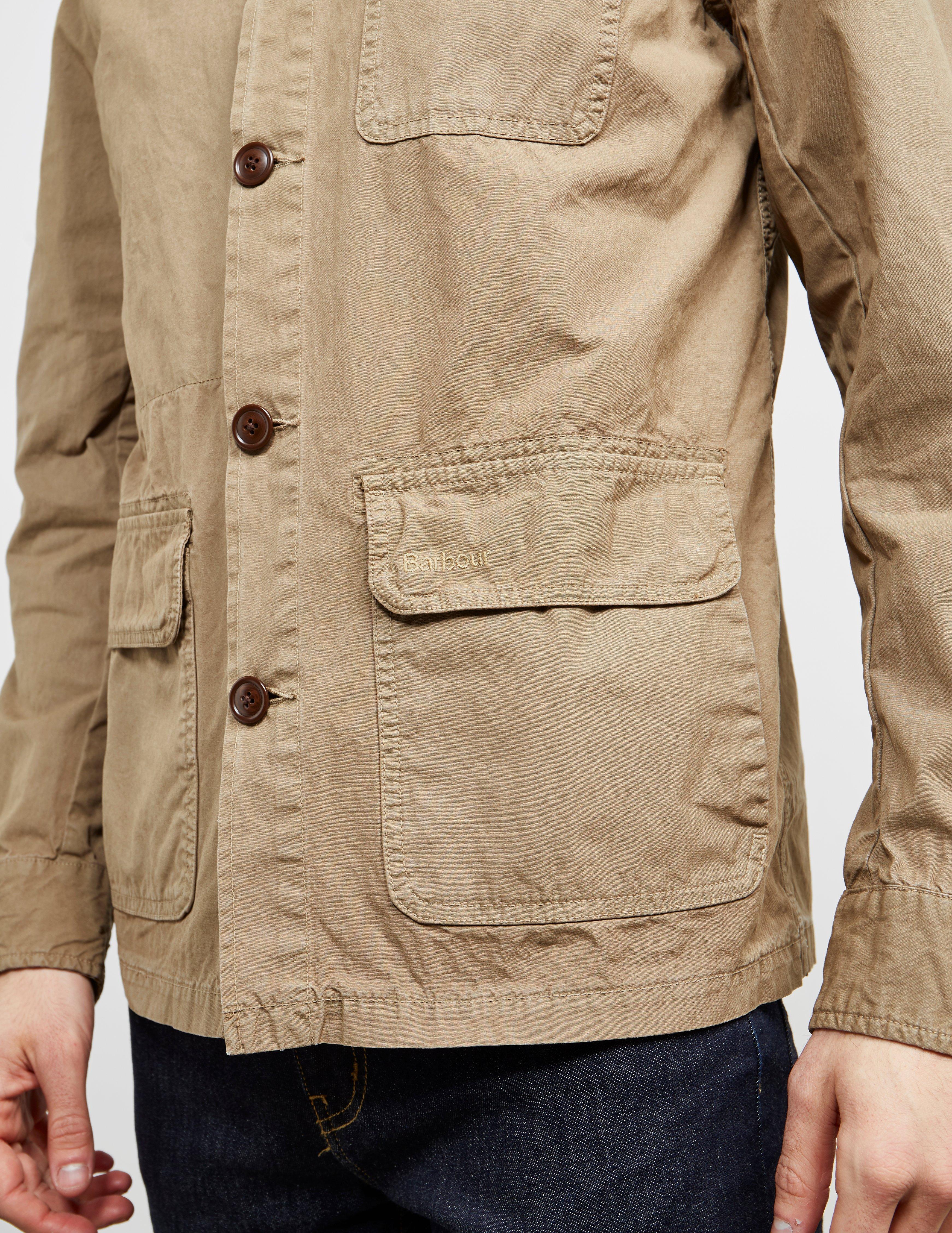 barbour jacket sand
