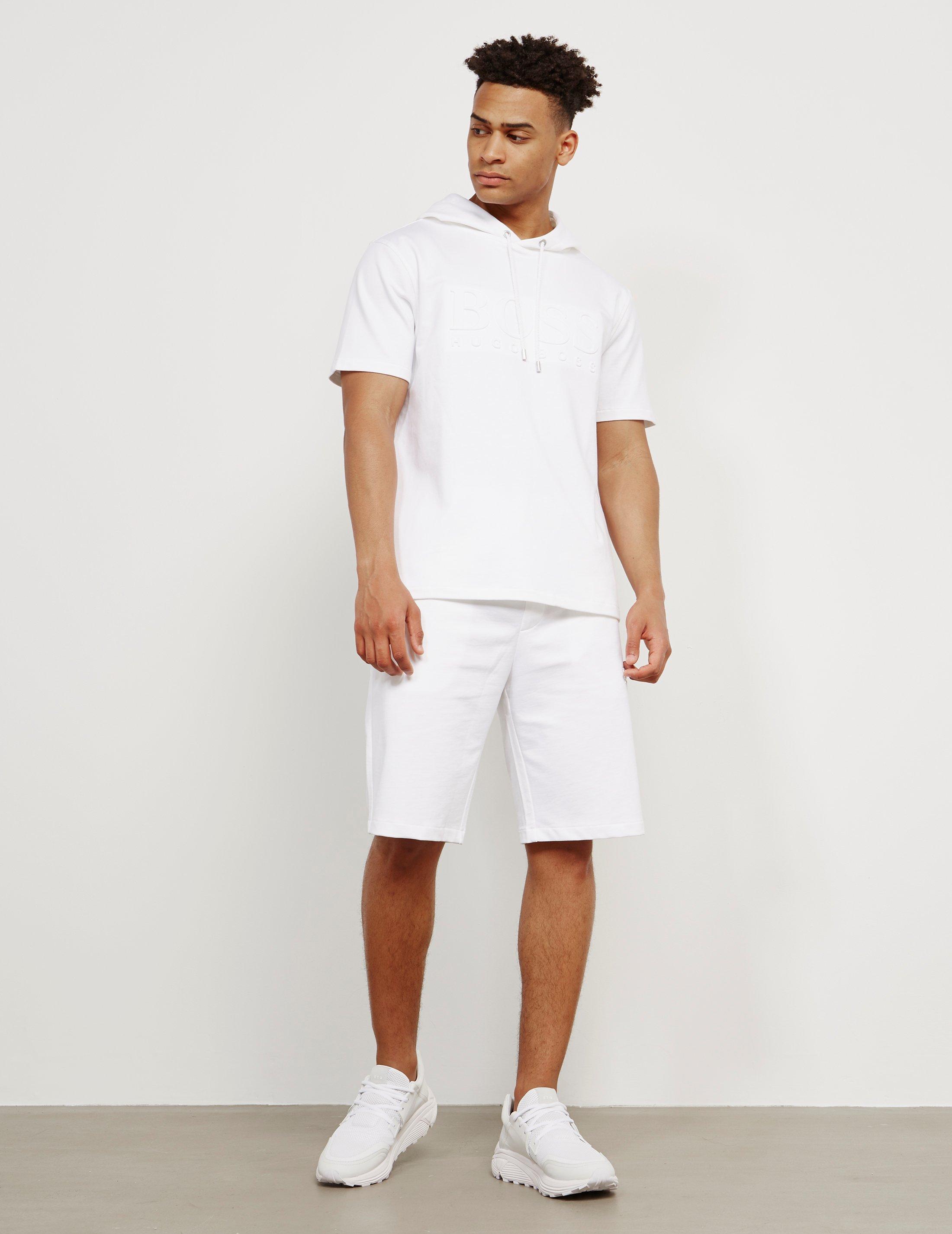 BOSS by HUGO BOSS Mens Emed Short Sleeve Hoodie White for Men | Lyst