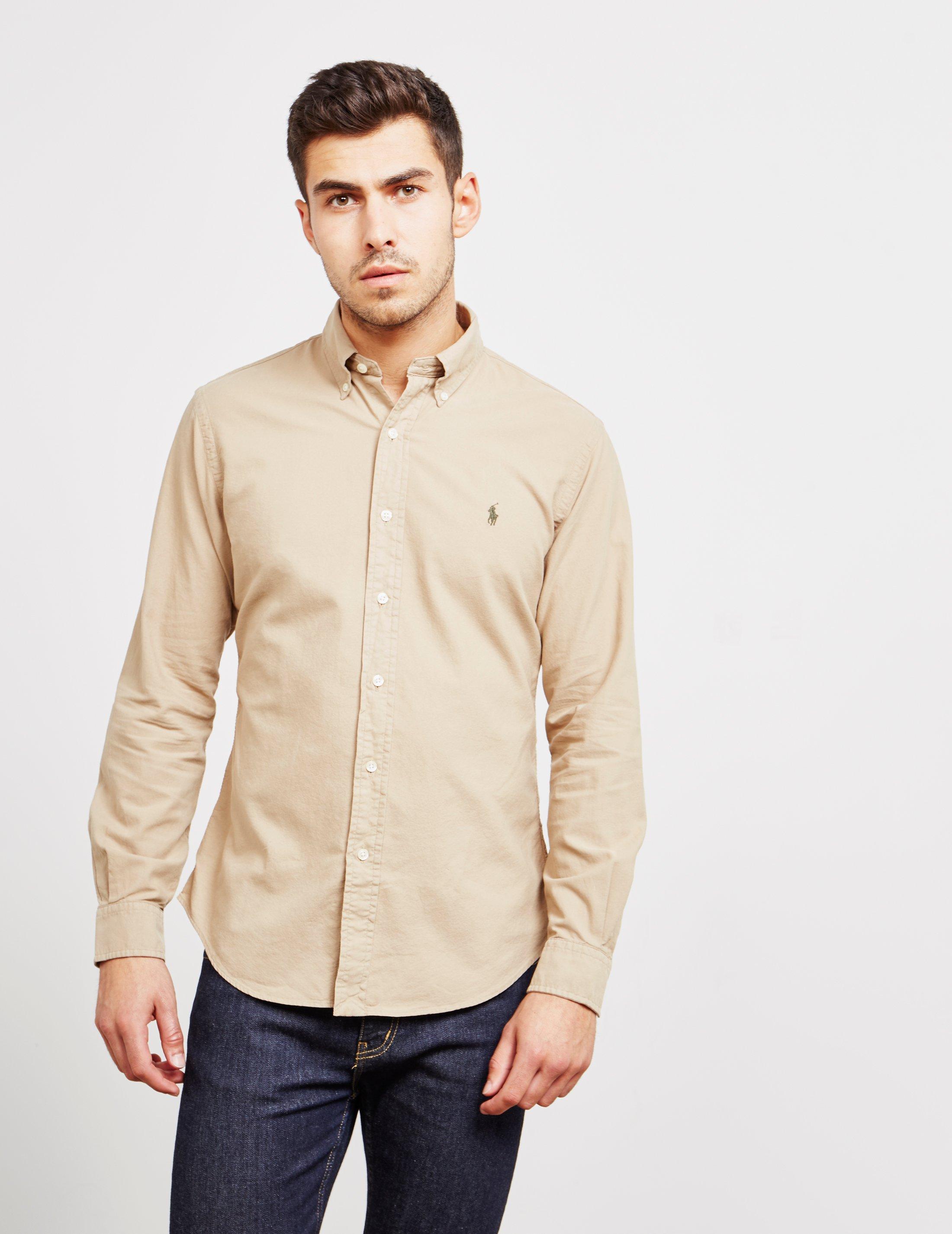 tan ralph lauren shirt