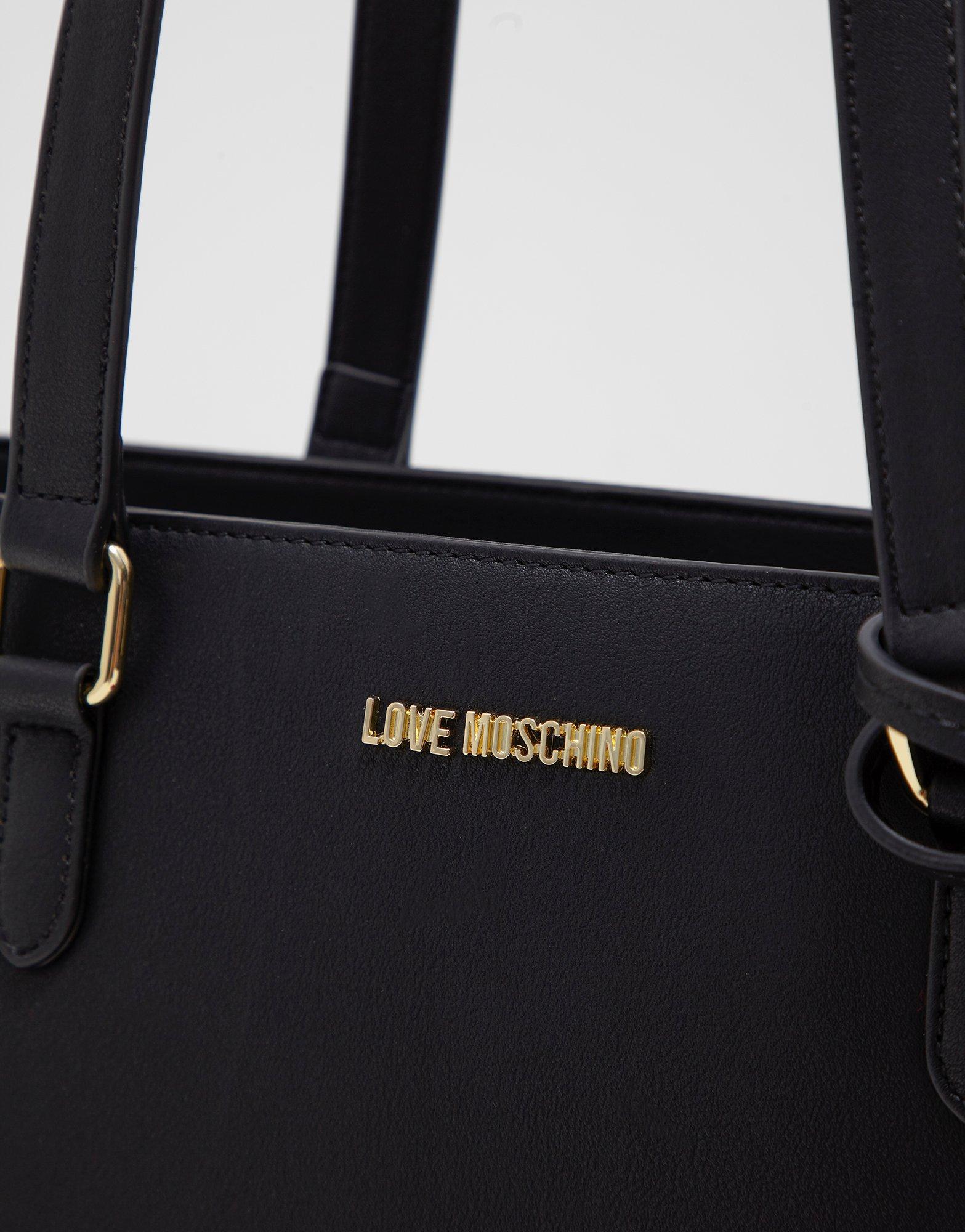 LOVE Moschino Womens Pom Pom Tote