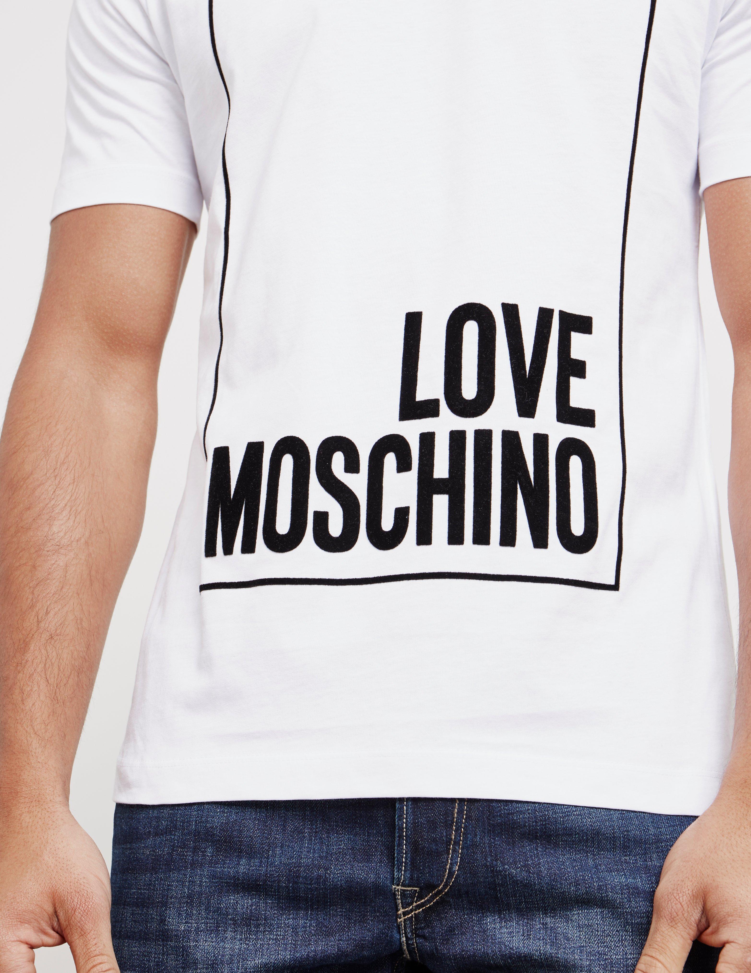 mens love moschino t shirt sale