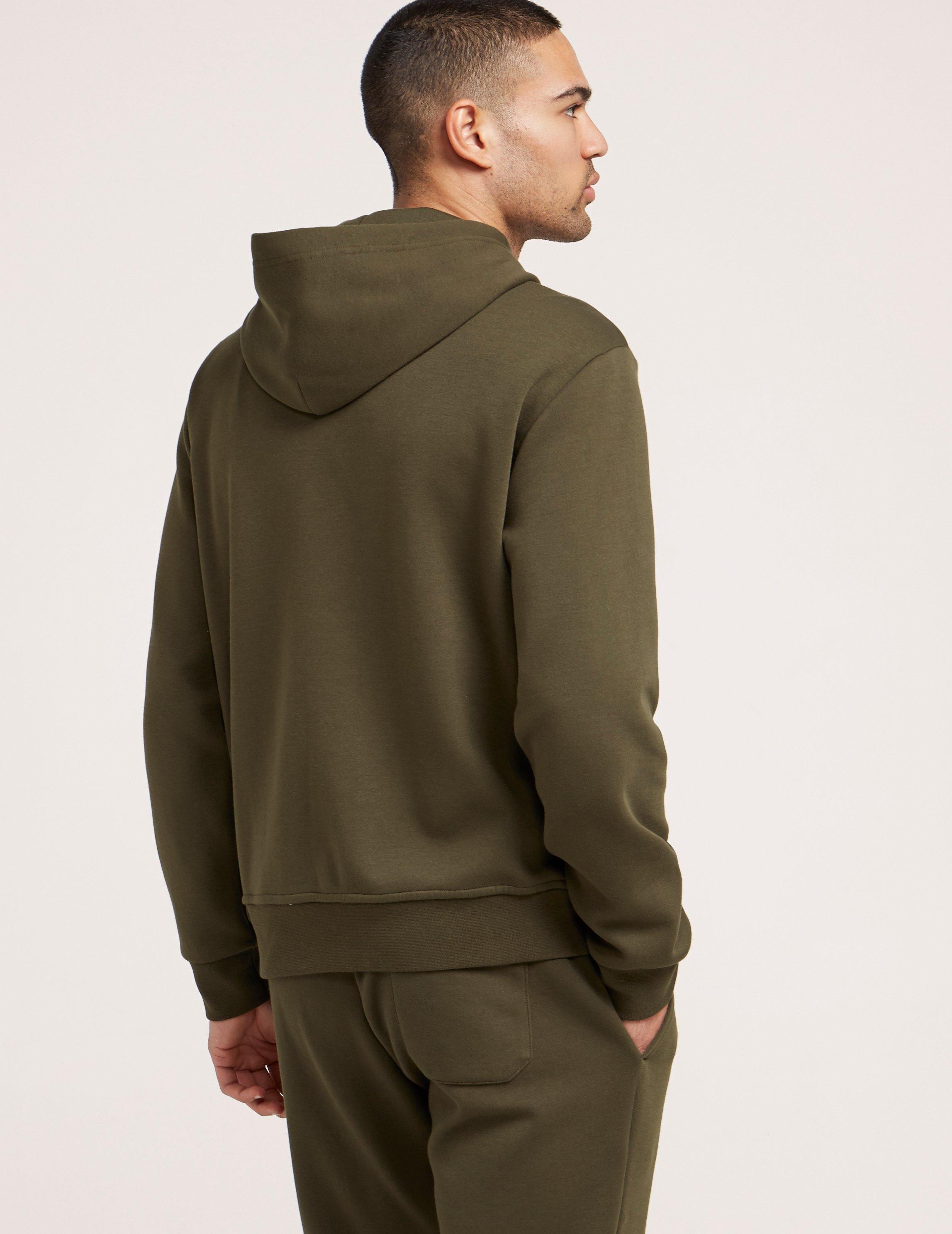 Polo Ralph Lauren Mens Full Zip Fleece Hoodie Khaki in Natural for Men