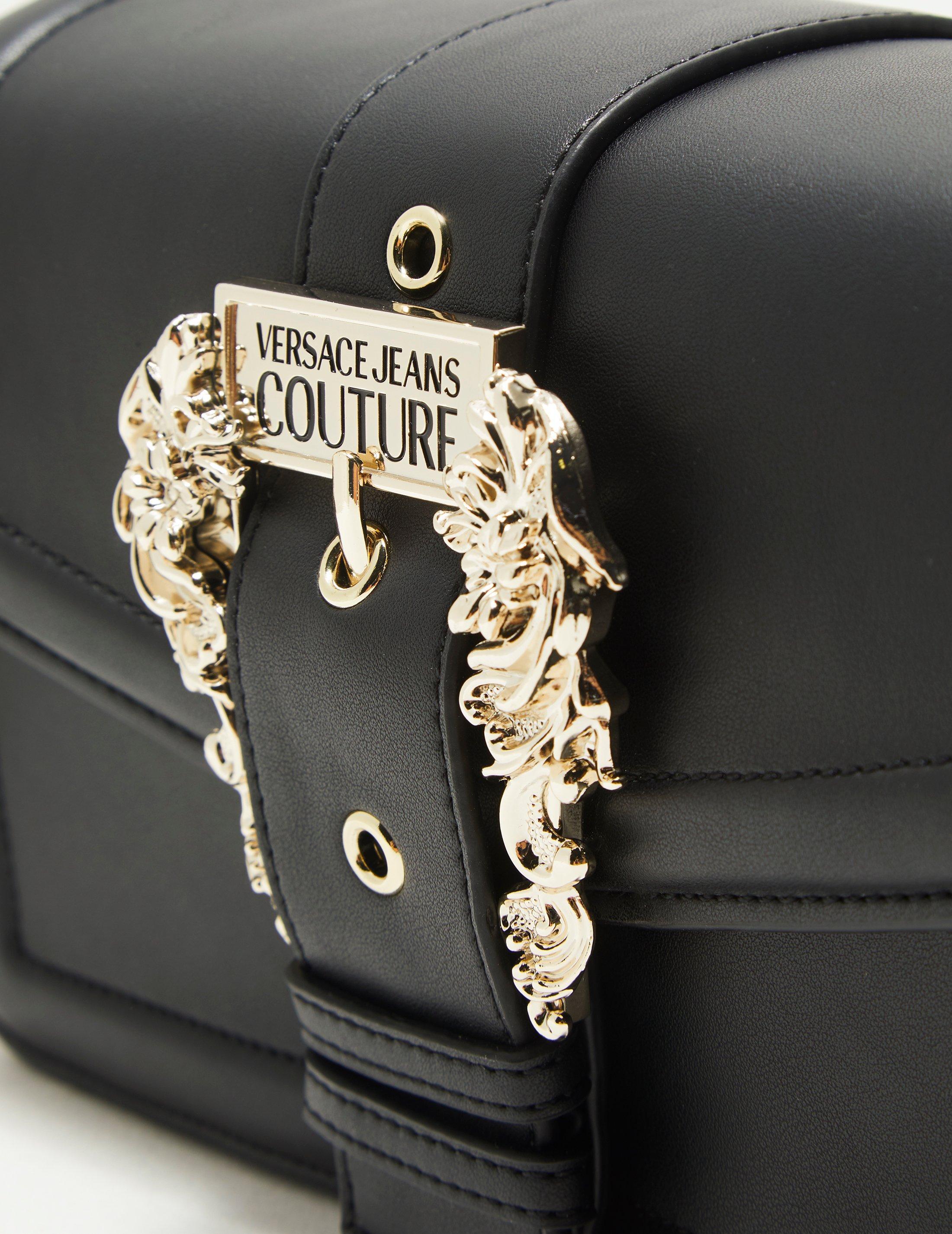 Versace Jeans Couture Buckle Shoulder Bag Black | Lyst