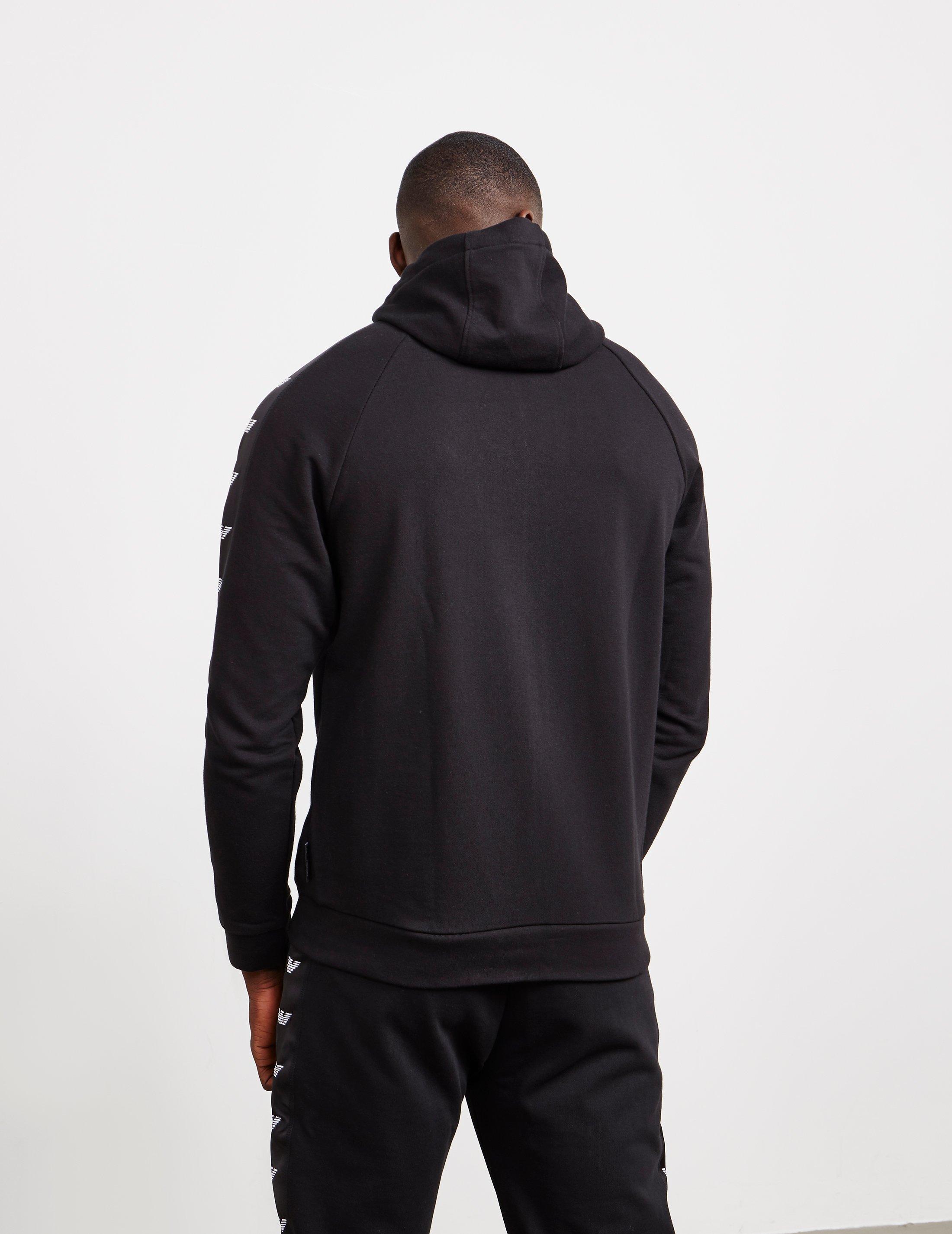 emporio armani eagle tape full zip hoodie
