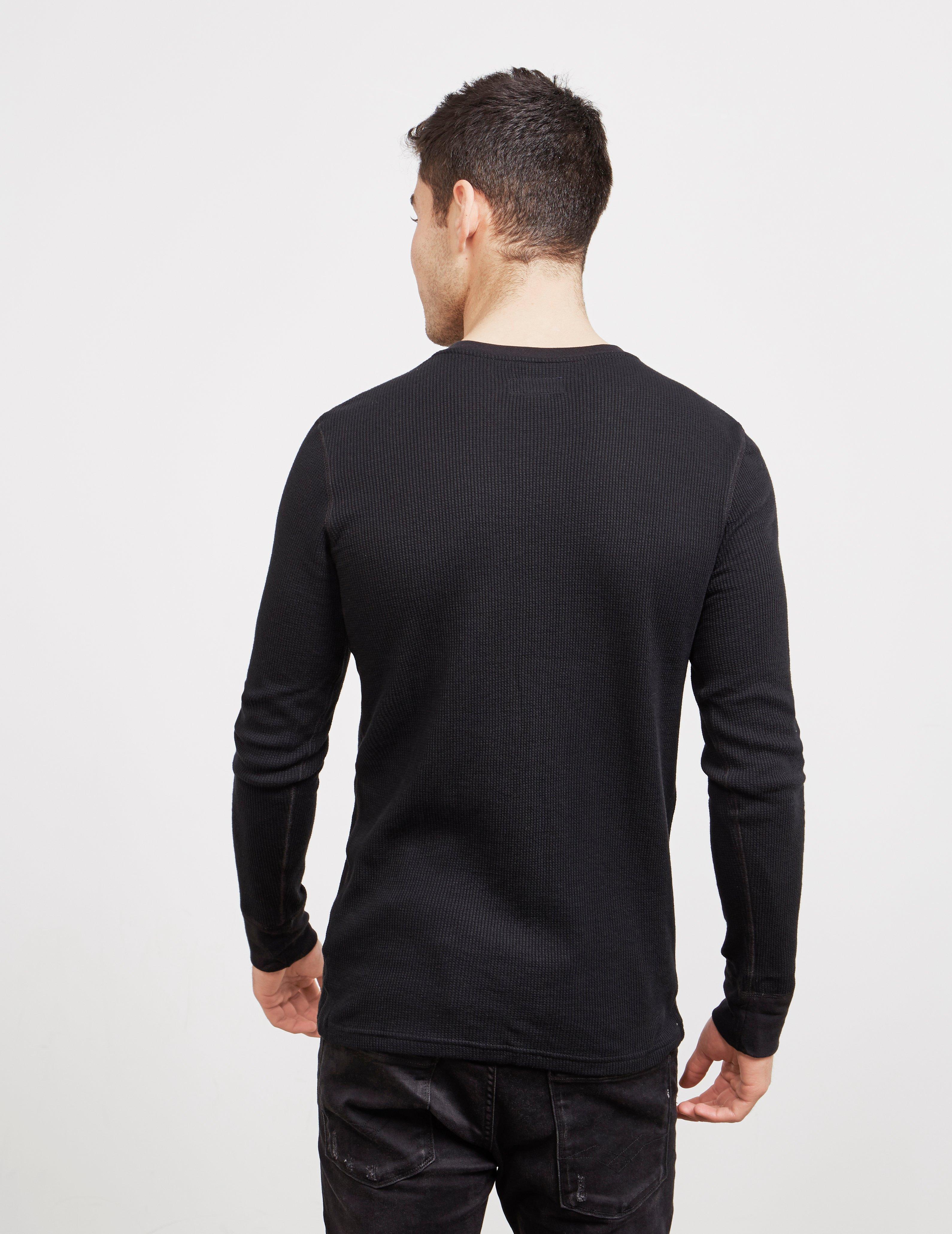 polo long sleeve waffle