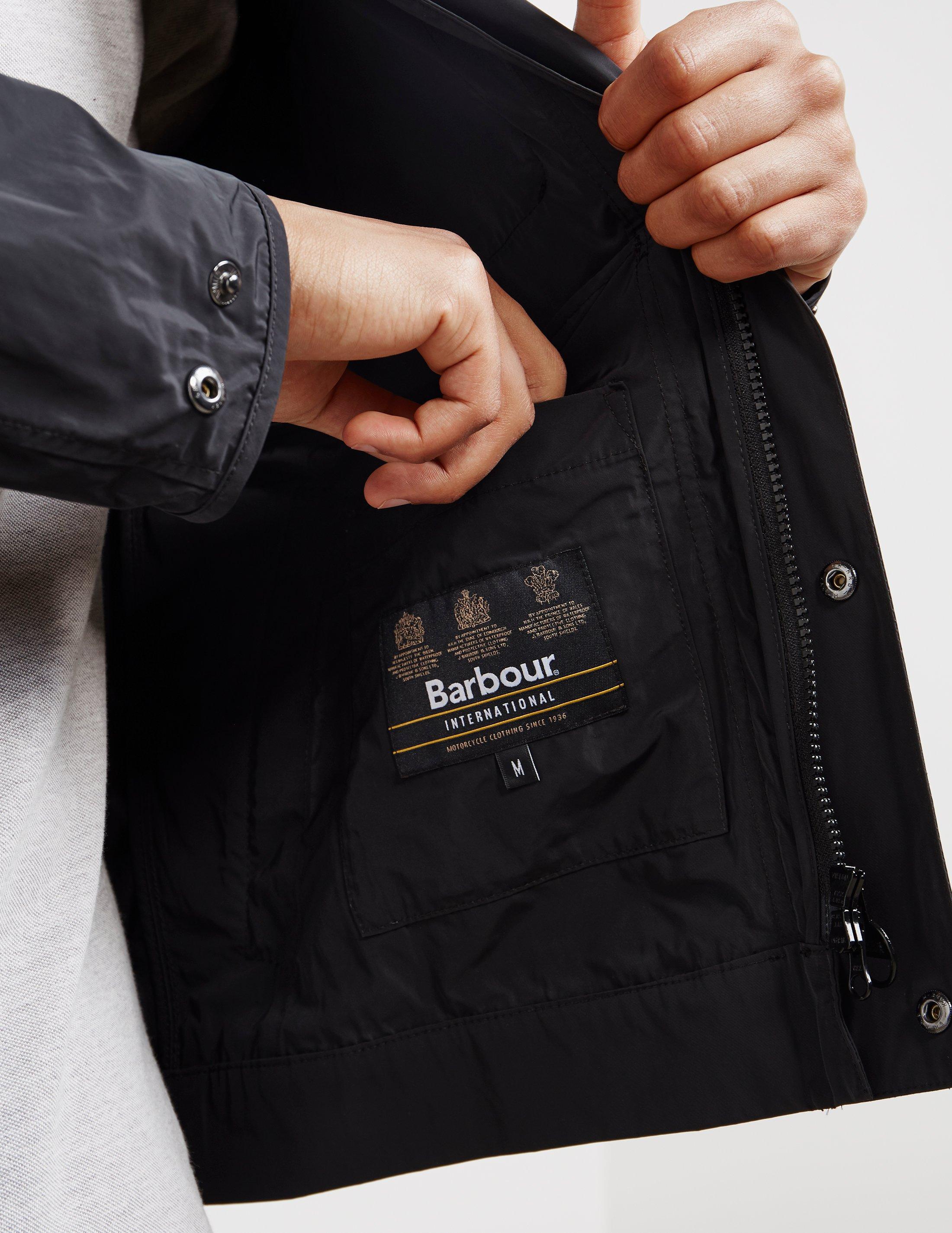 Barbour Synthetic Mens International Stannington Jacket Black for Men | Lyst