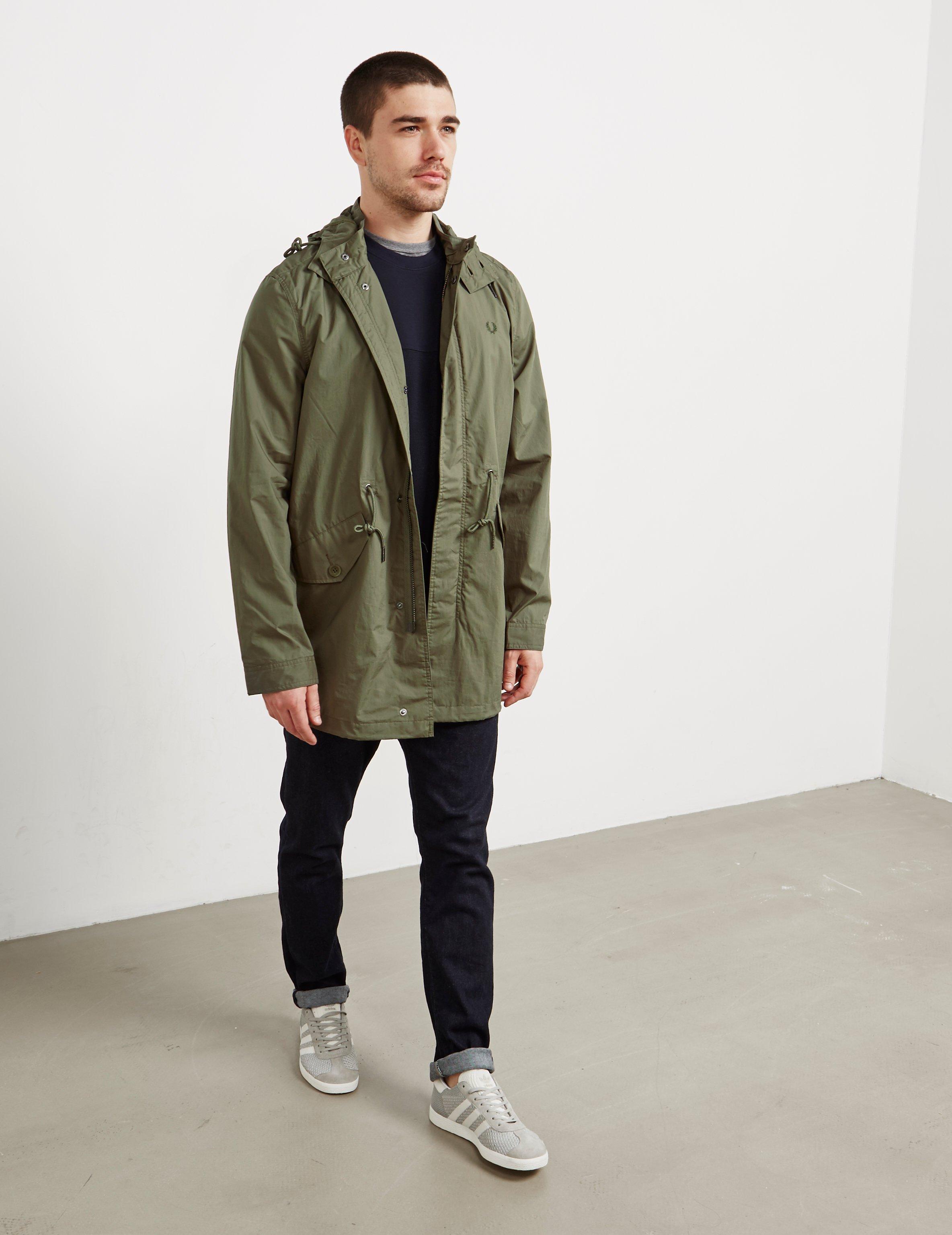 Fred Perry Cotton Mens Lightweight Fishtail Parka Khaki/khaki in Natural for  Men | Lyst