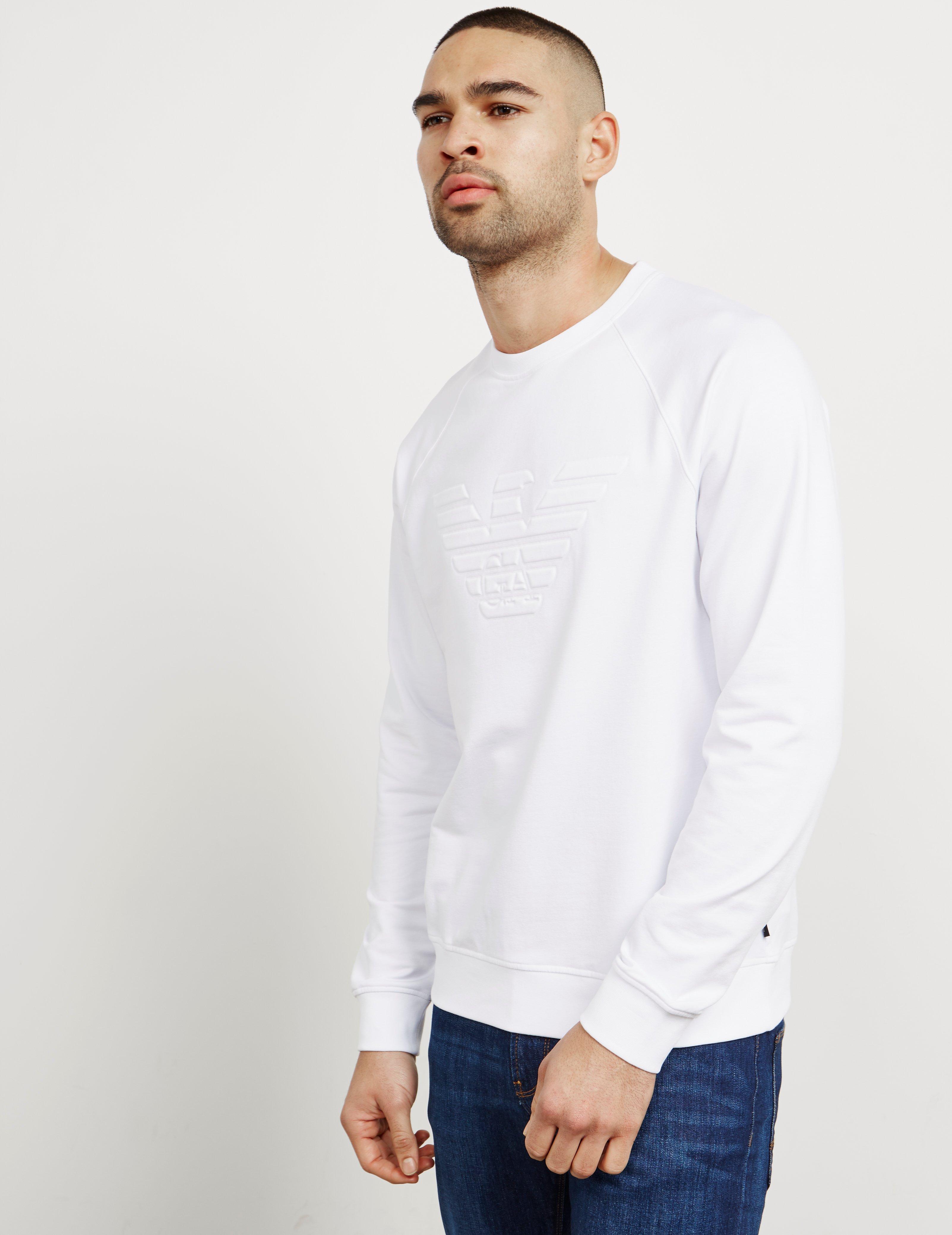 emporio armani white sweatshirt