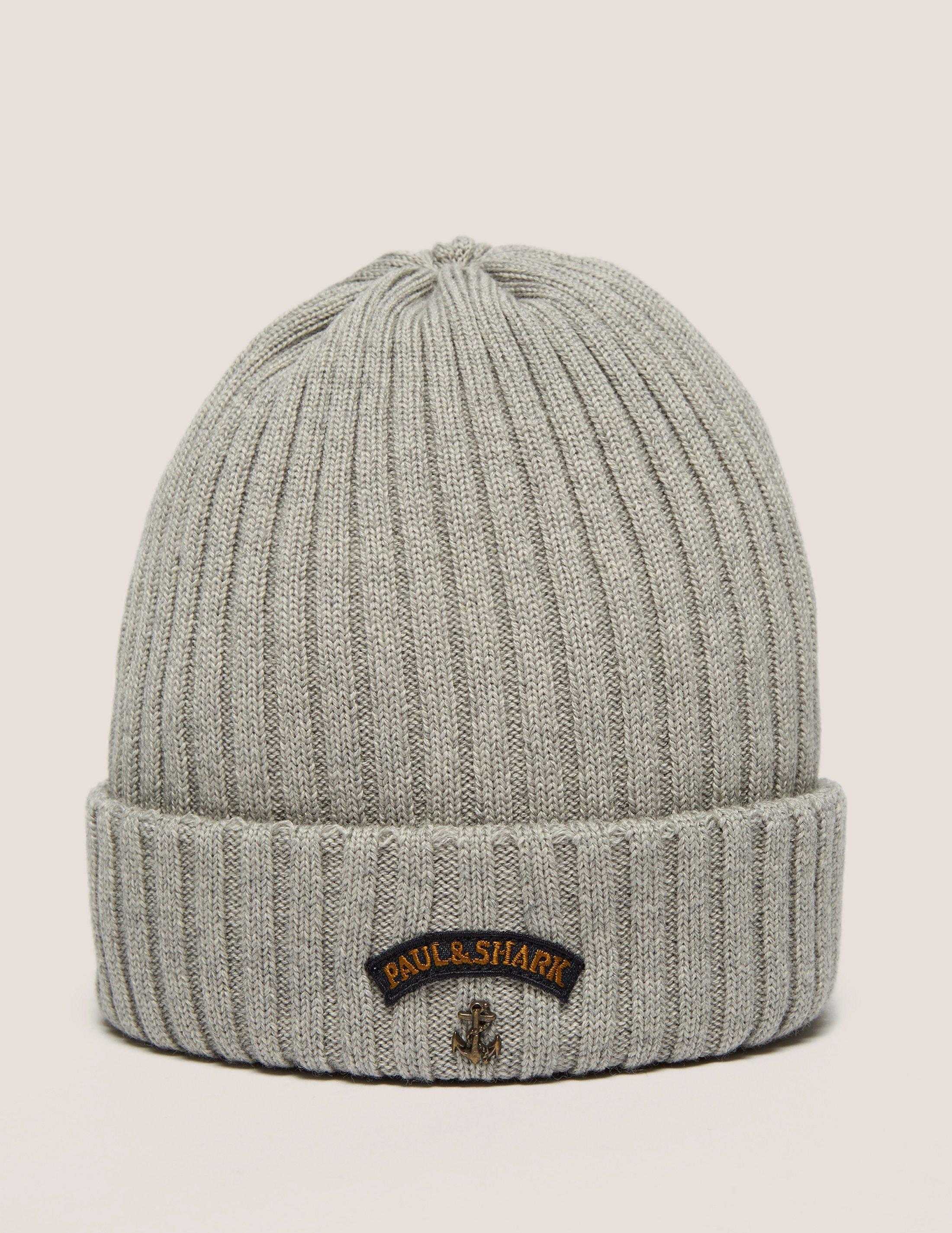 Paul and shark beanie grey Clearance