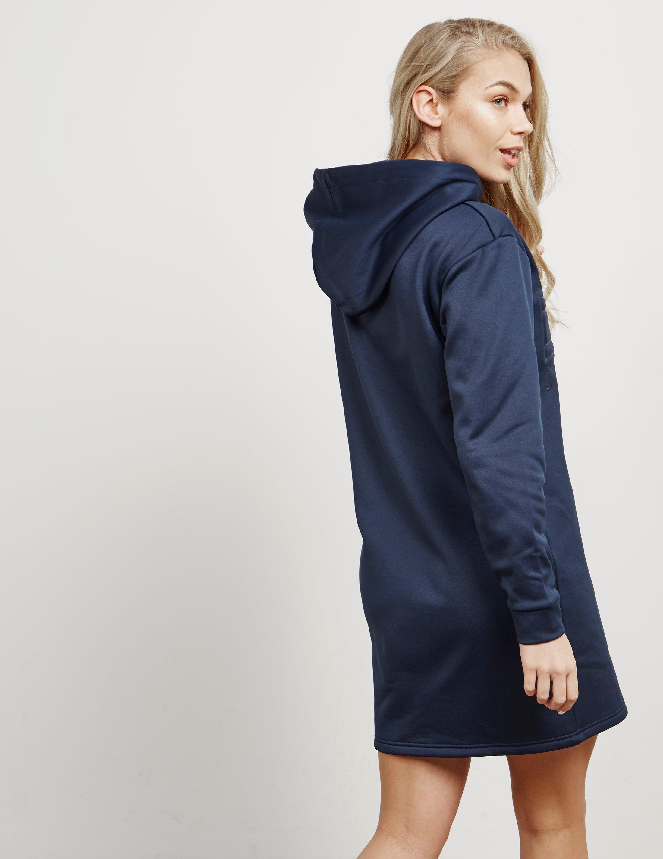 navy blue hoodie dress