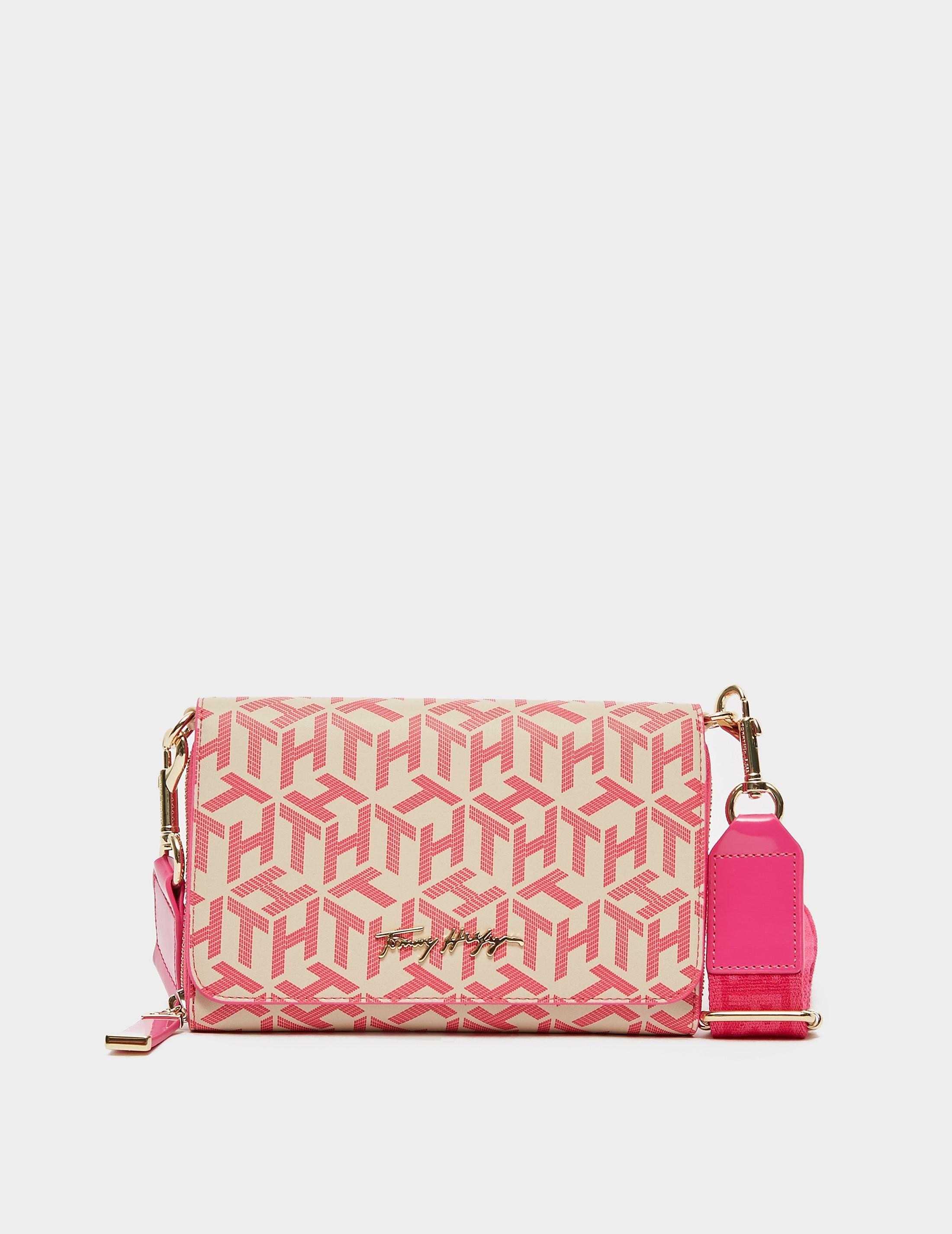 Tommy Hilfiger Icon Monogram Cross Body Bag in Pink | Lyst