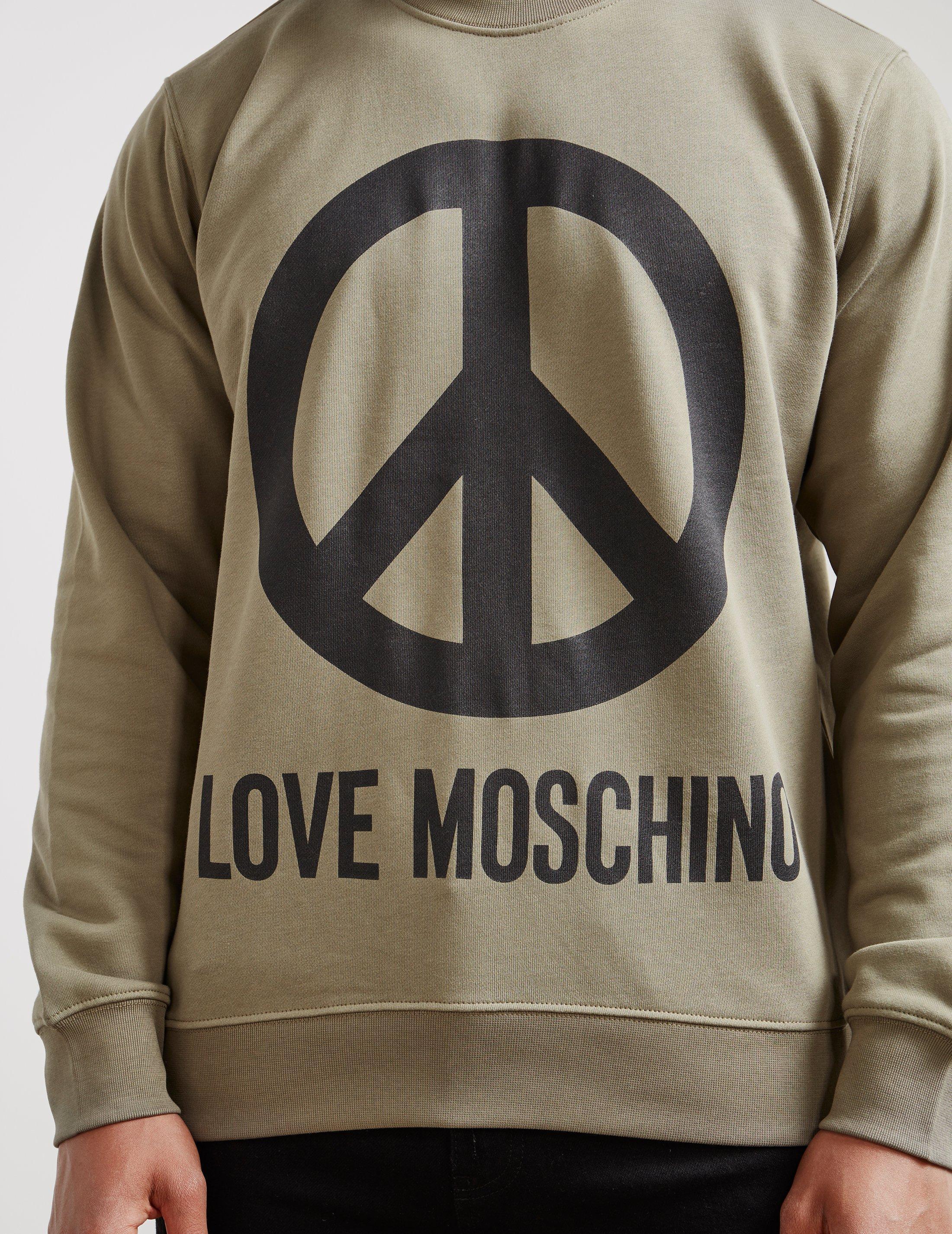 moschino peace jumper