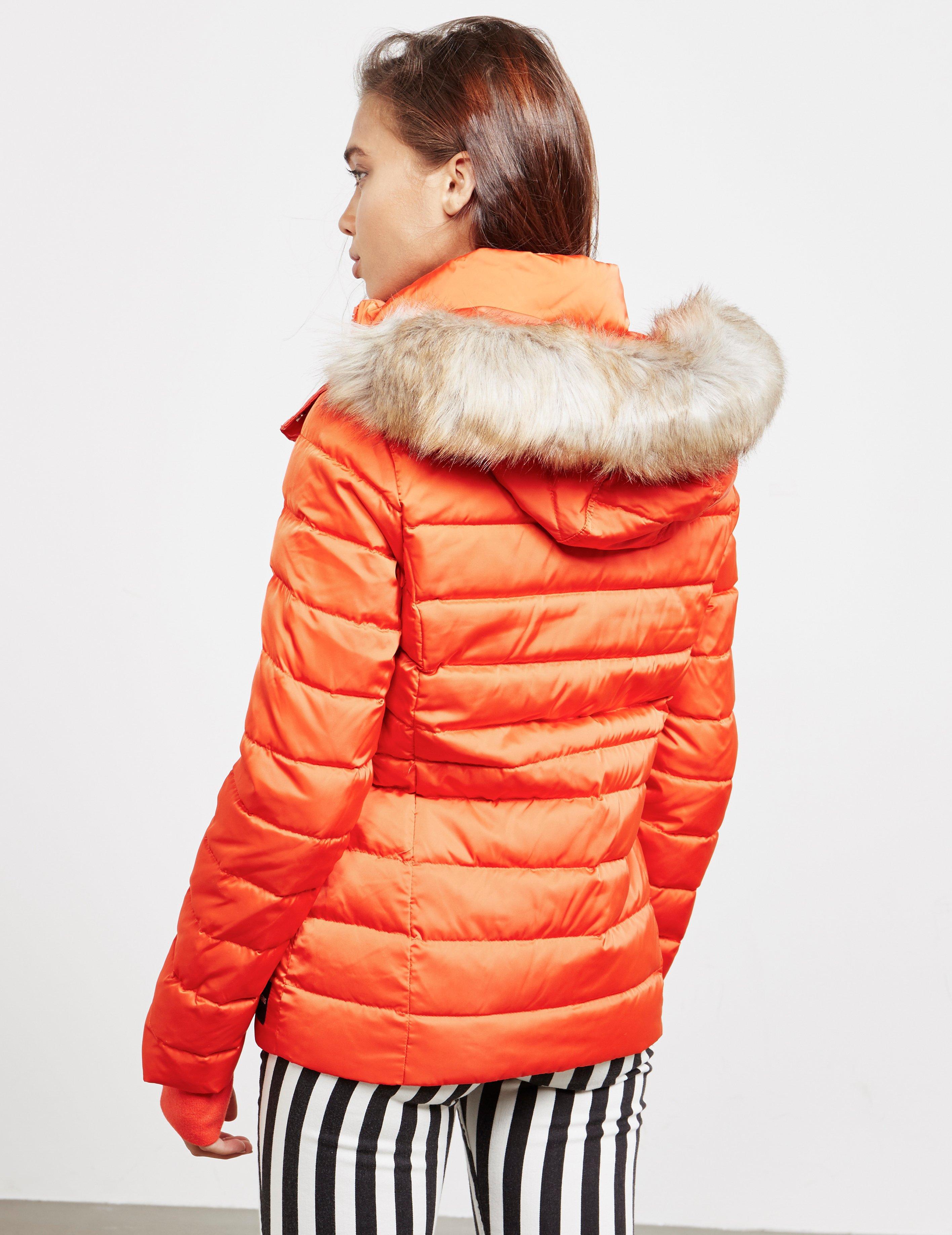 calvin klein orange parka