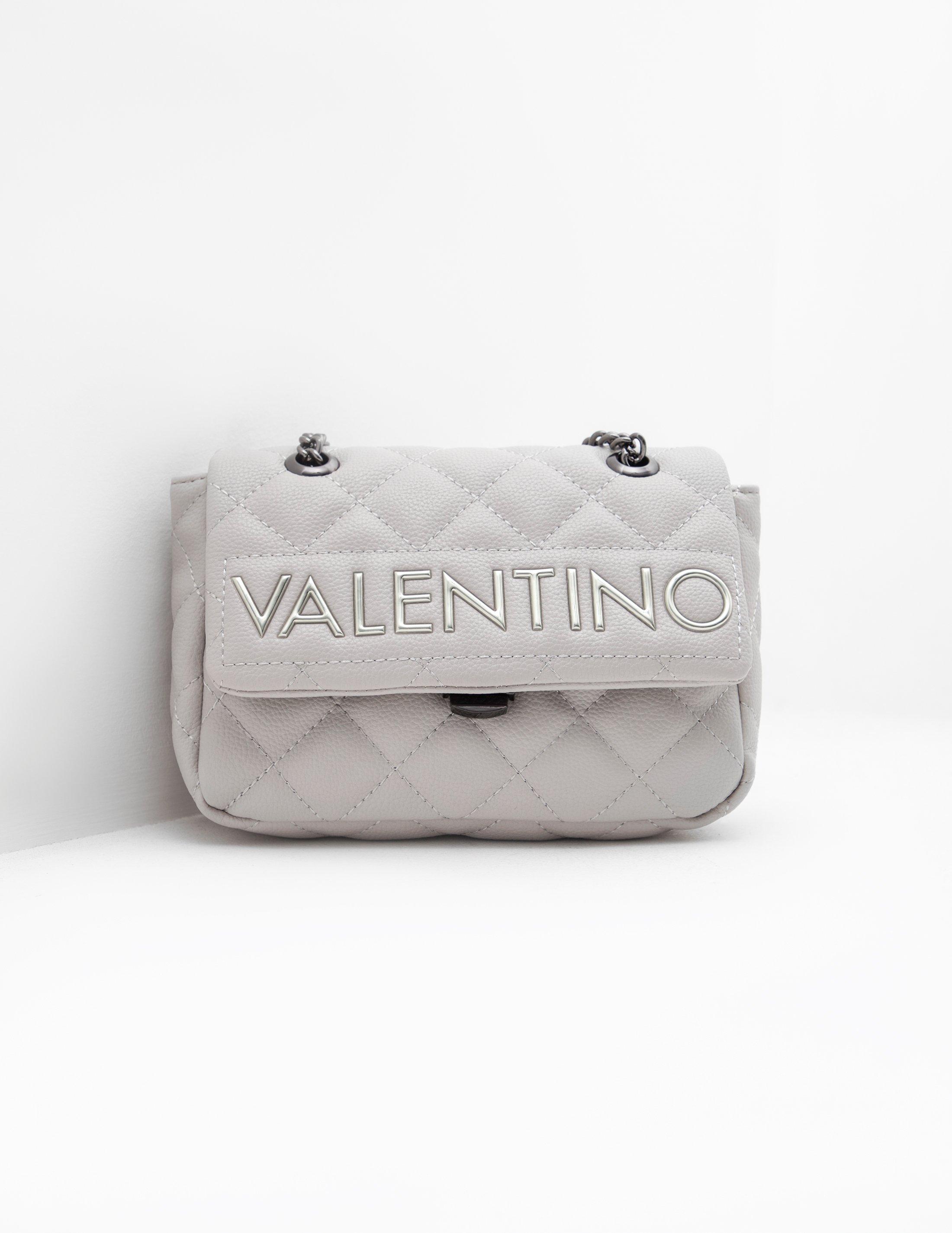 grey quilted crossbody bag