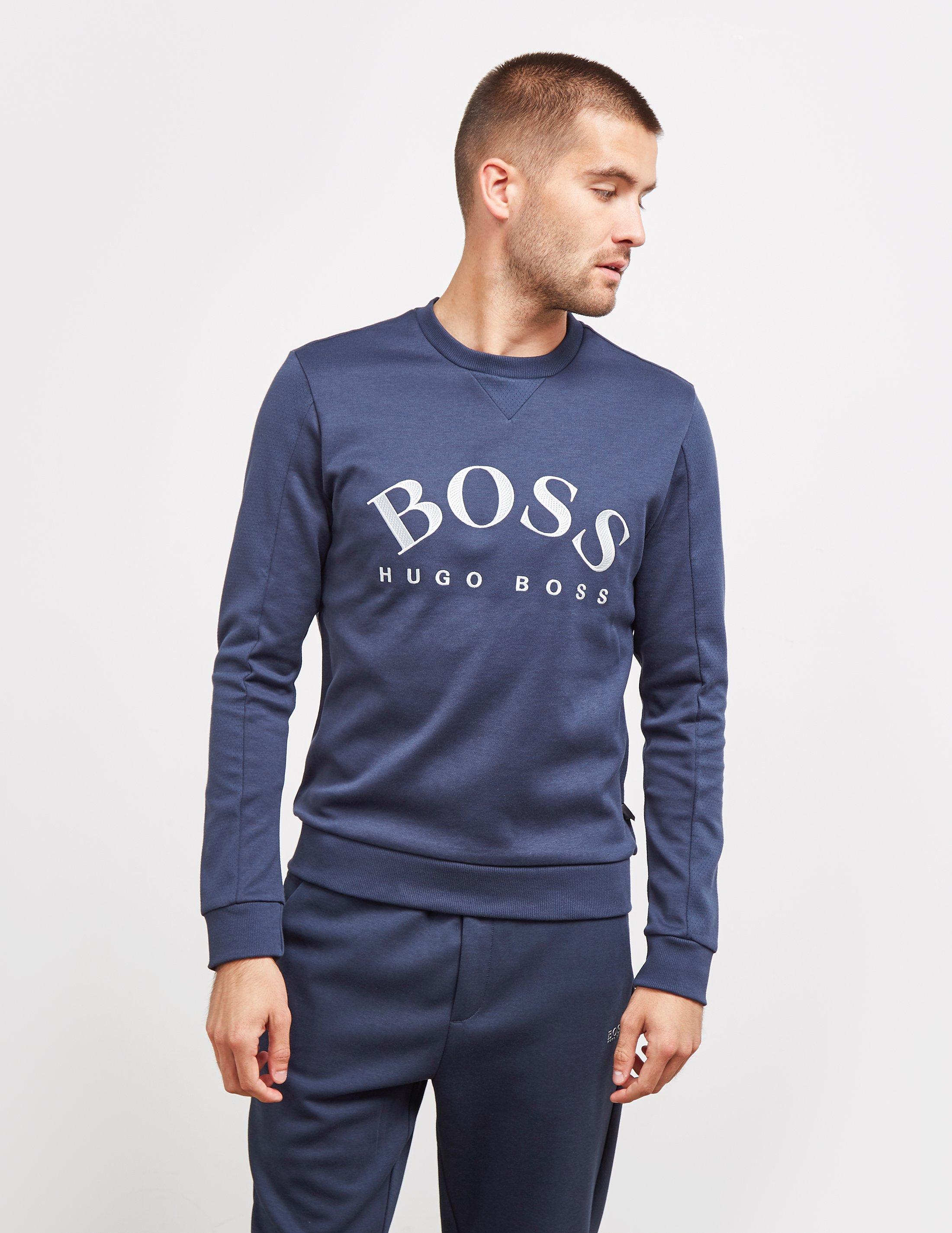 hugo boss salbo sweatshirt blue