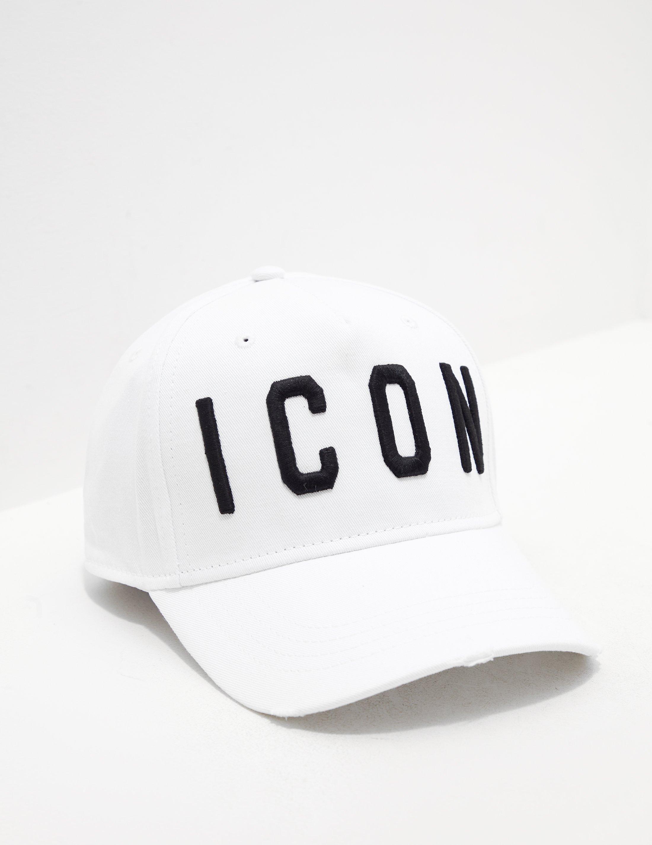 dsquared icon cap white