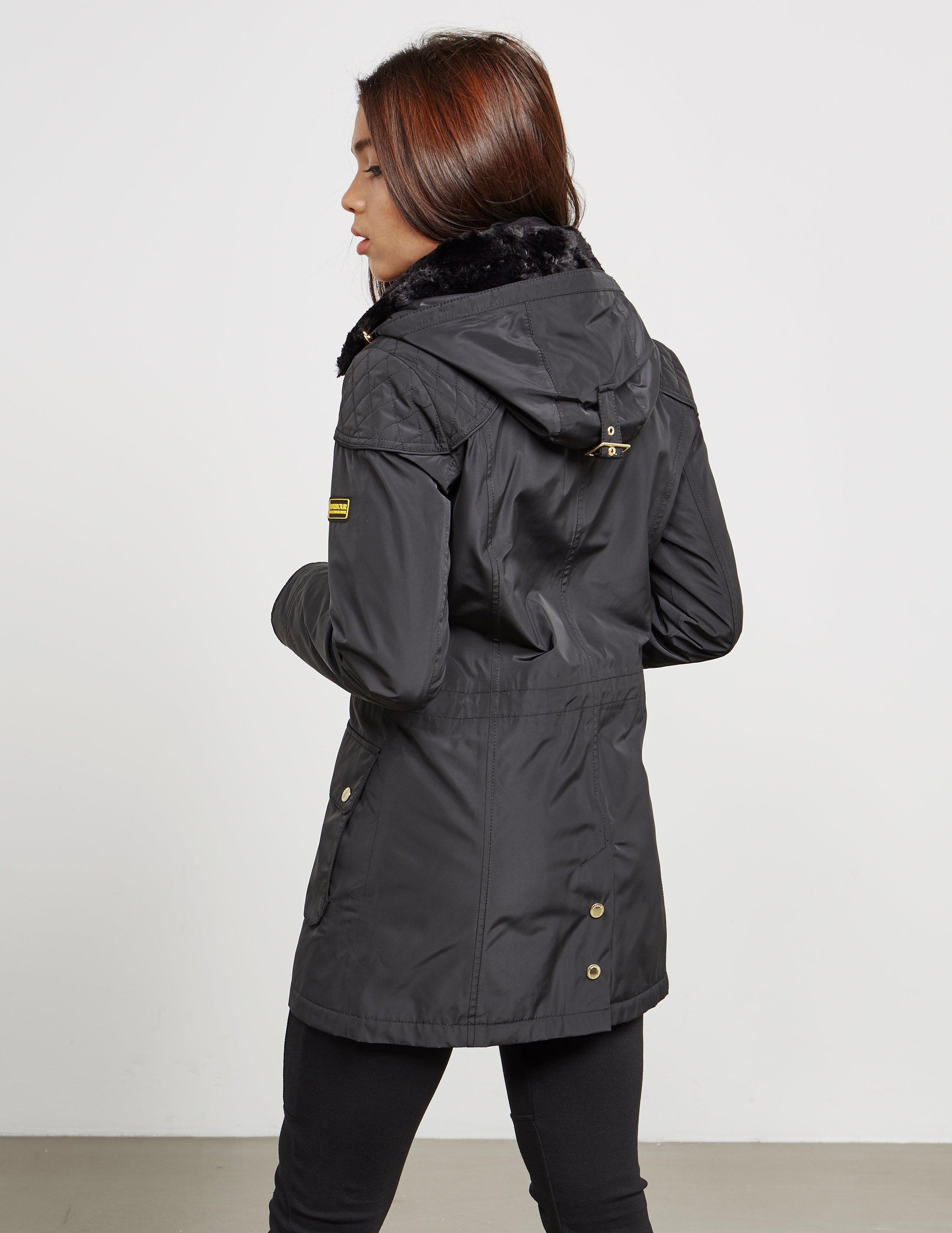 barbour garrison longline jacket