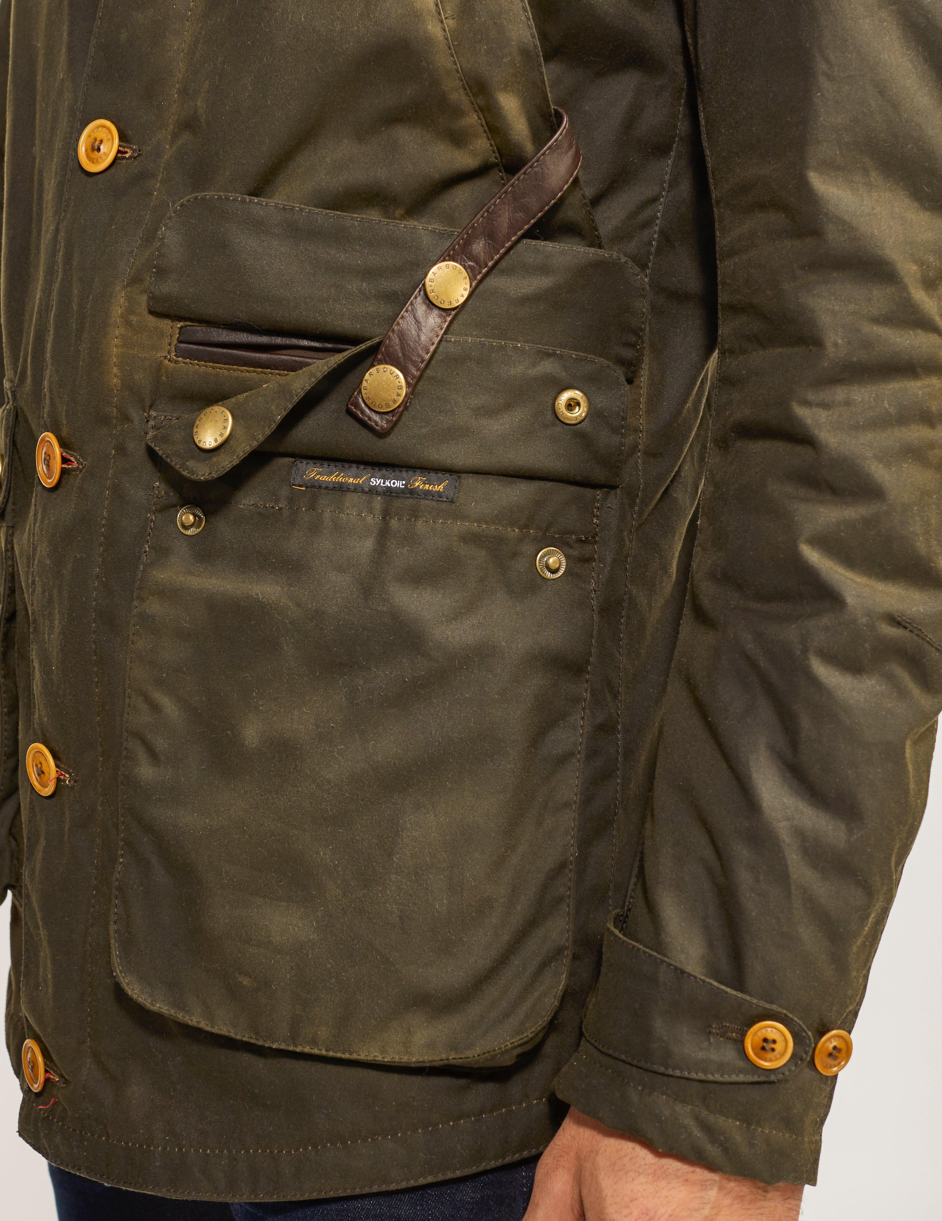 barbour game hood padded parka