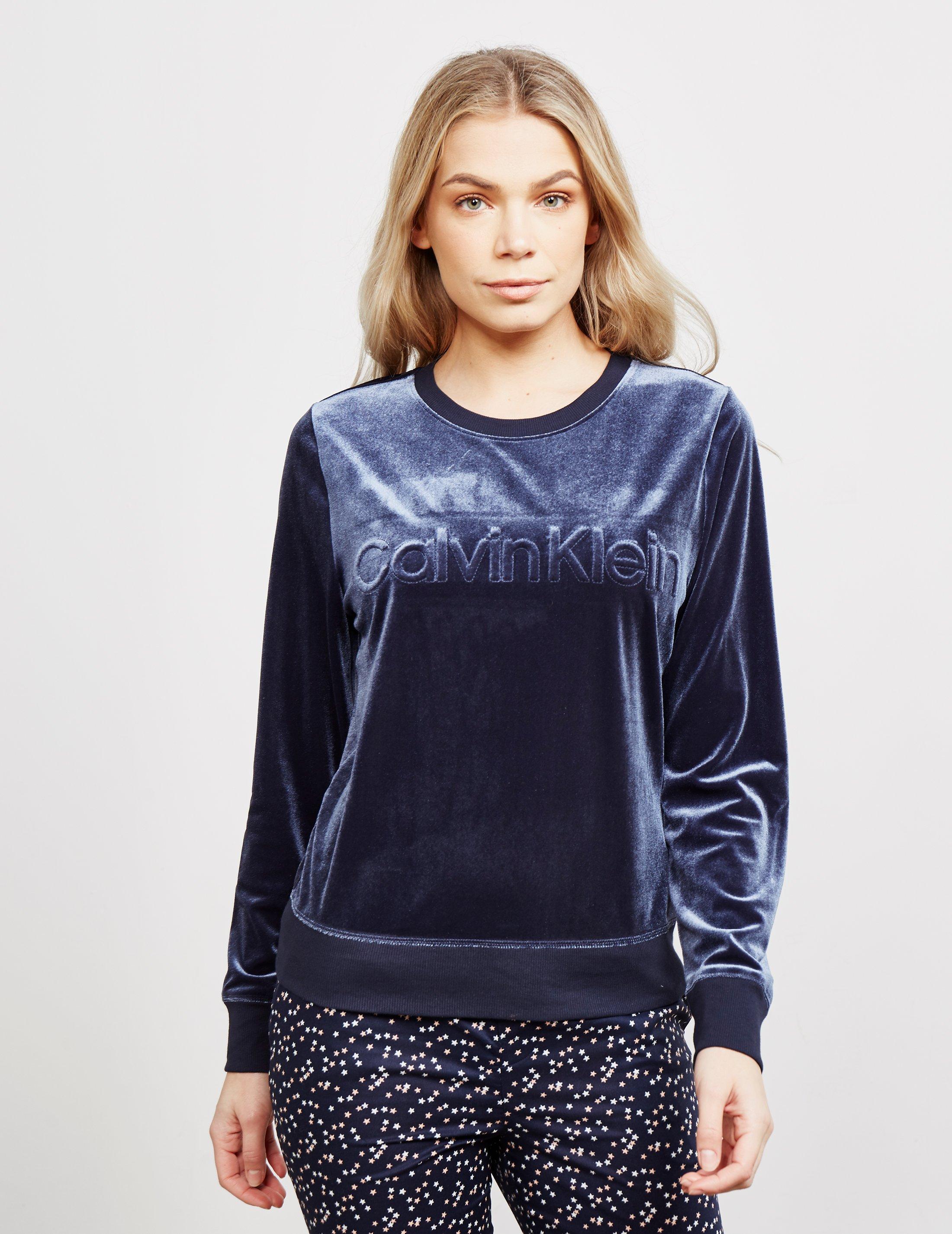 blue velvet sweatshirt