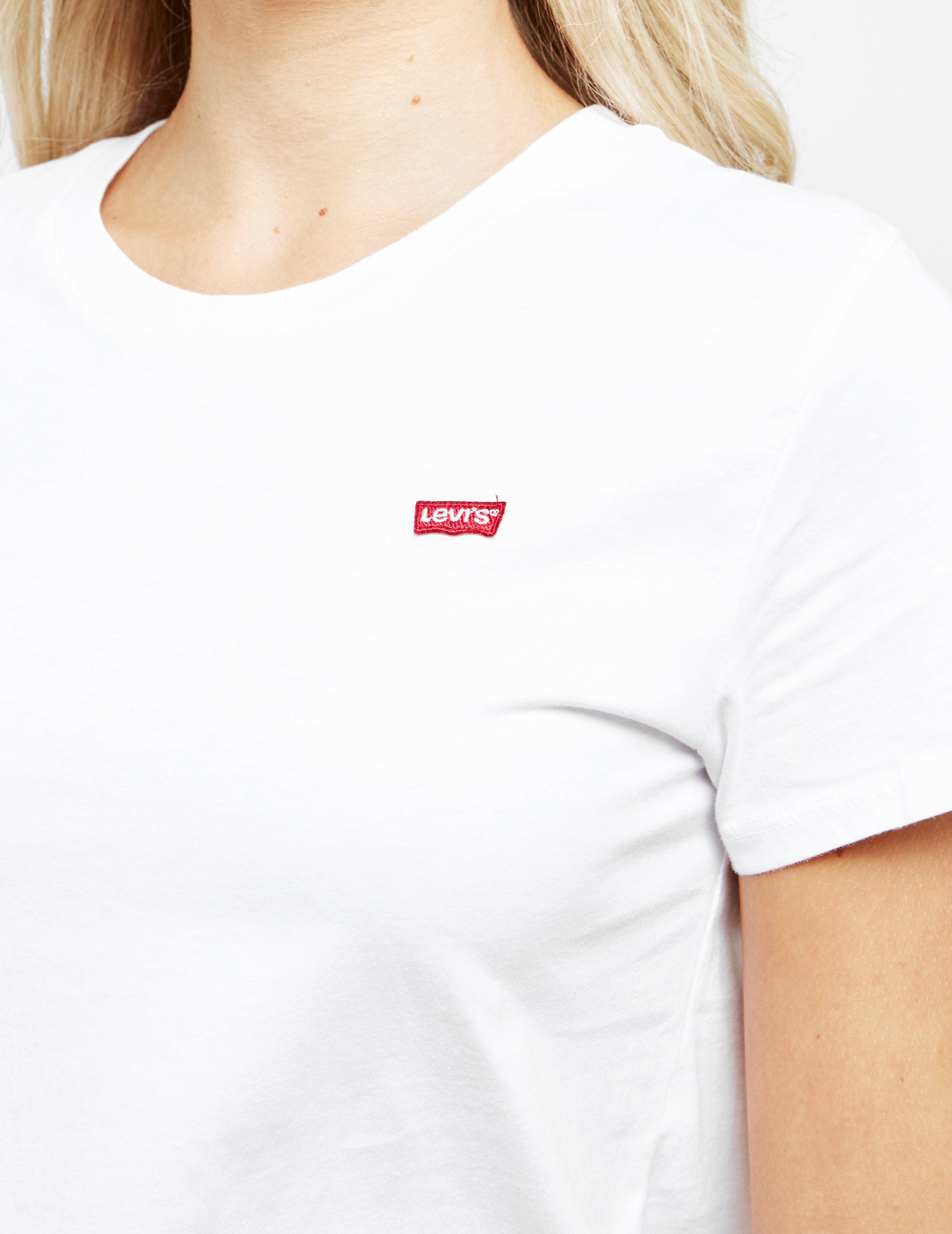 levi white t shirt women's